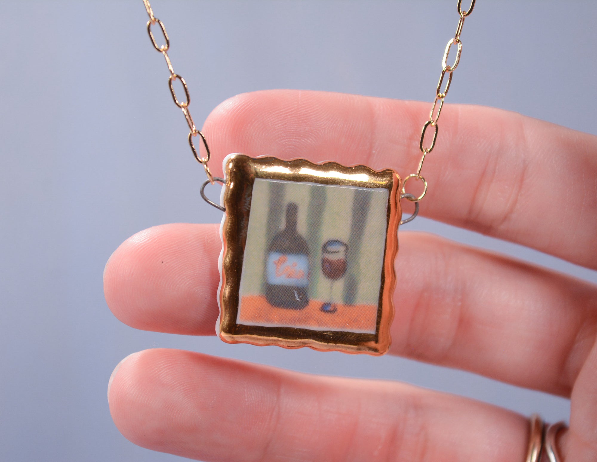 Vino Painting Necklace