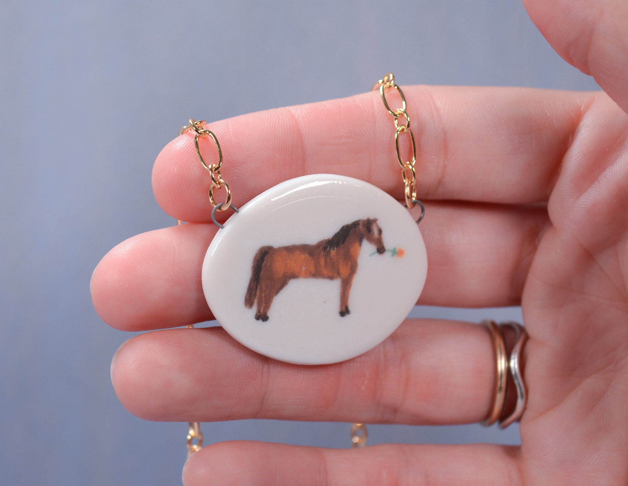 Horse Portrait Necklace