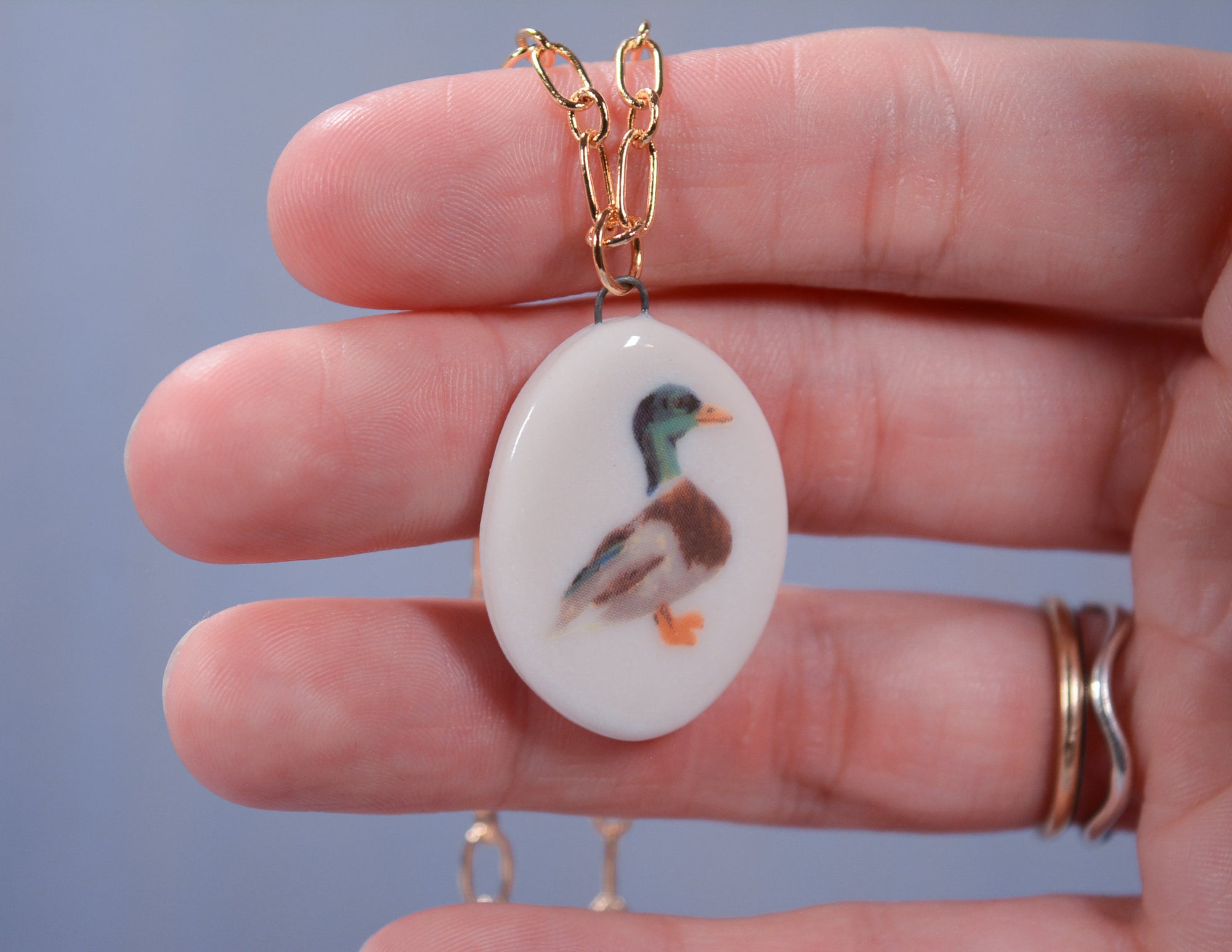 Duck Portrait Necklace