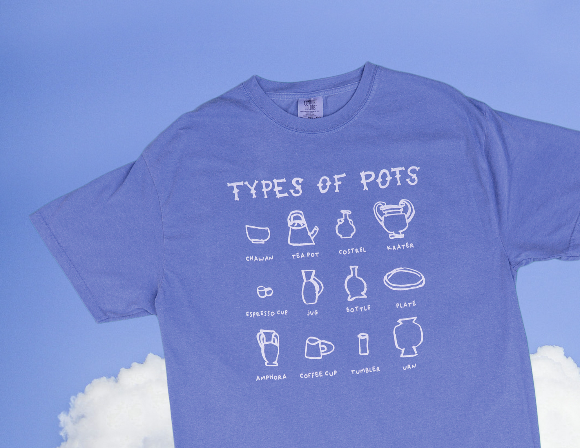 Types of Pots Shirt - Blue