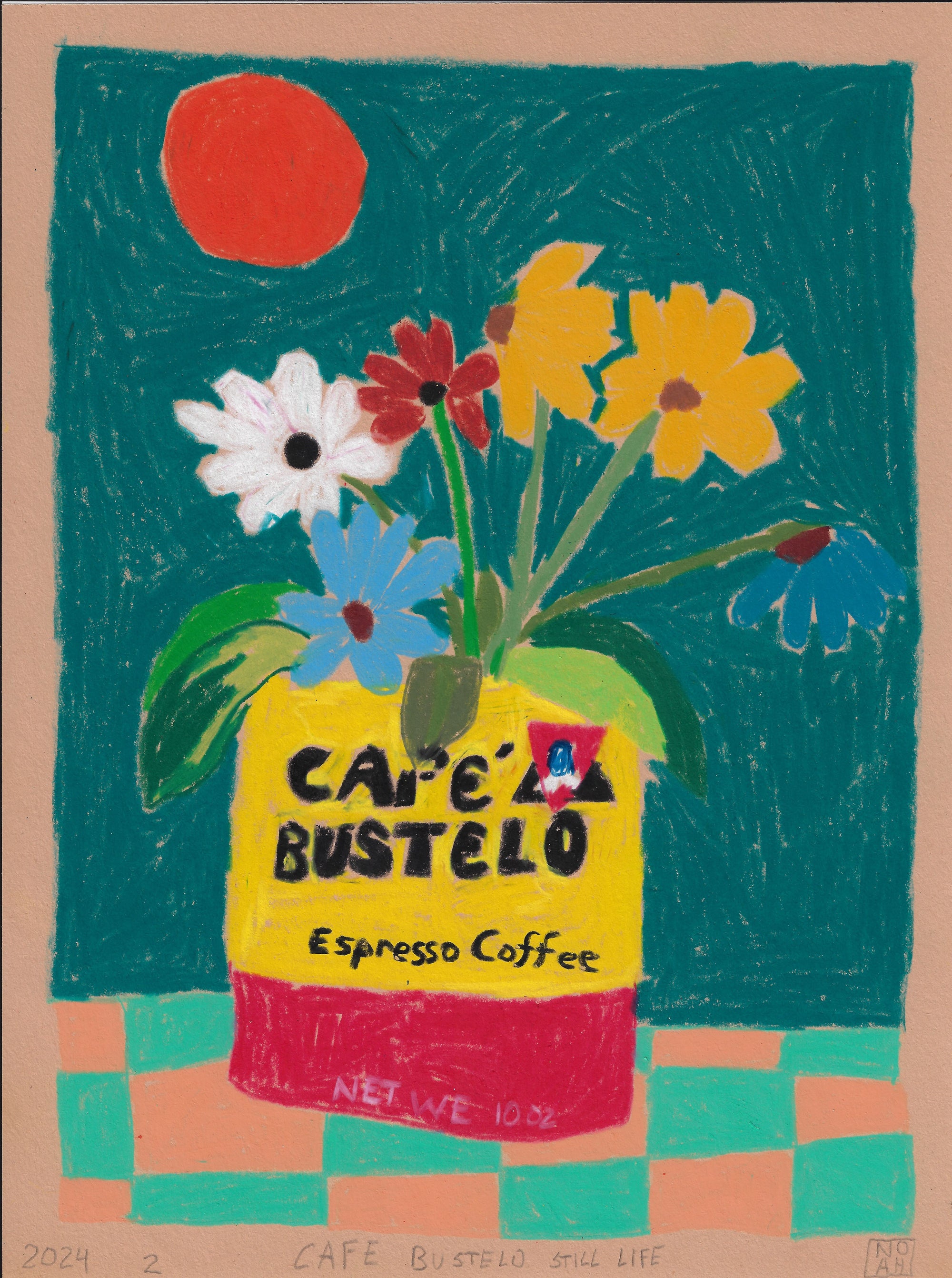 "Cafe Bustelo Still Life" - Noah Mackenzie Original Drawing 2024
