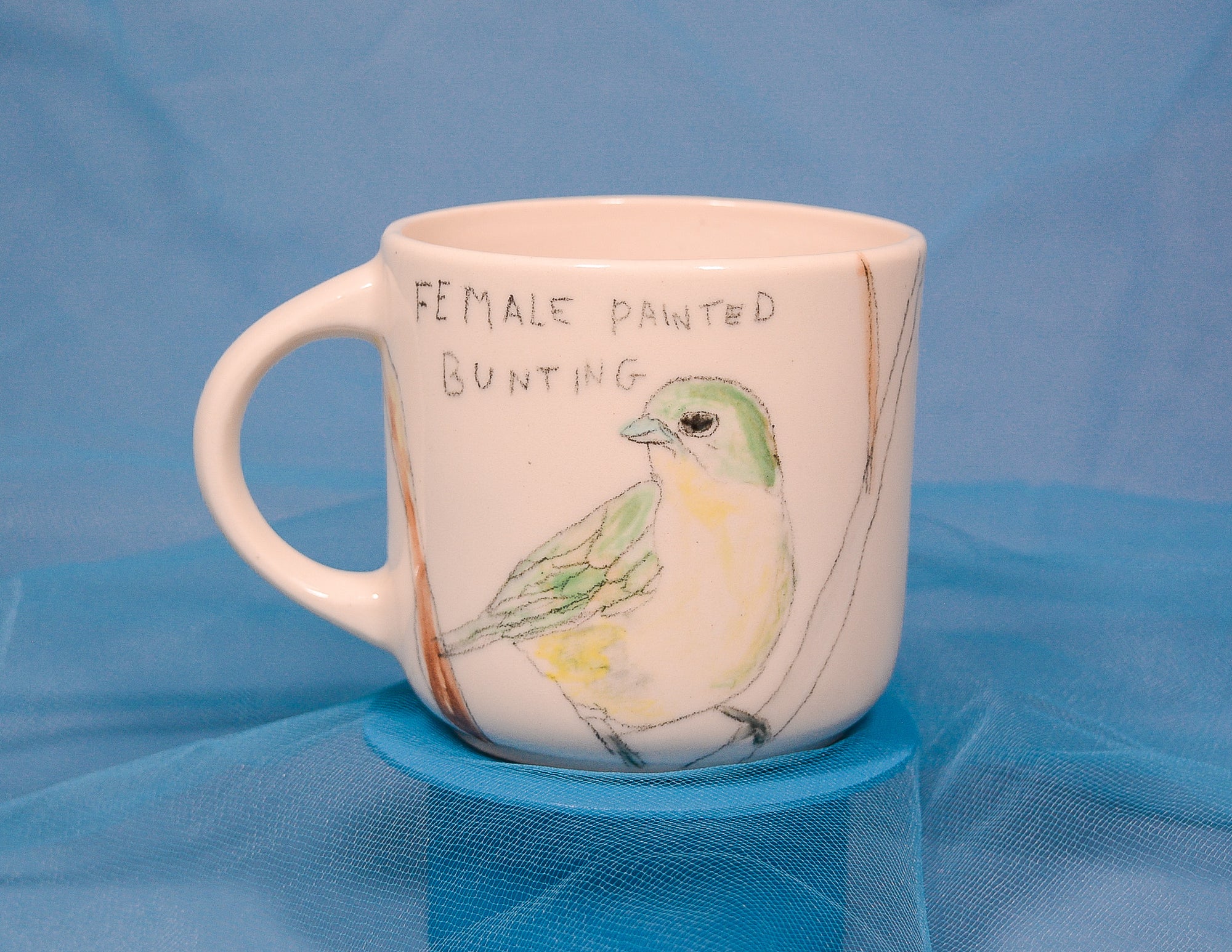 Female Painted Bunting Mug