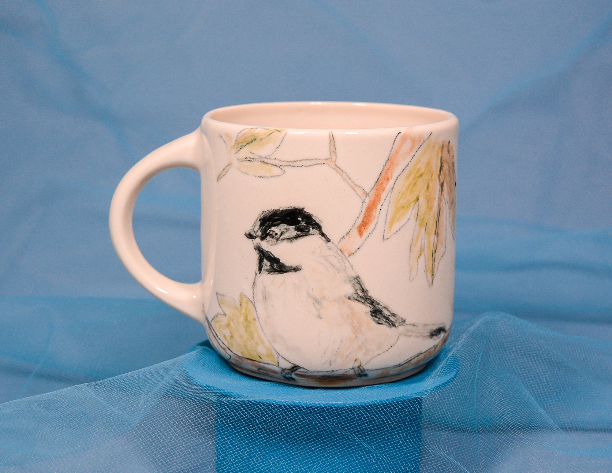 Black Capped Chickadee Mug