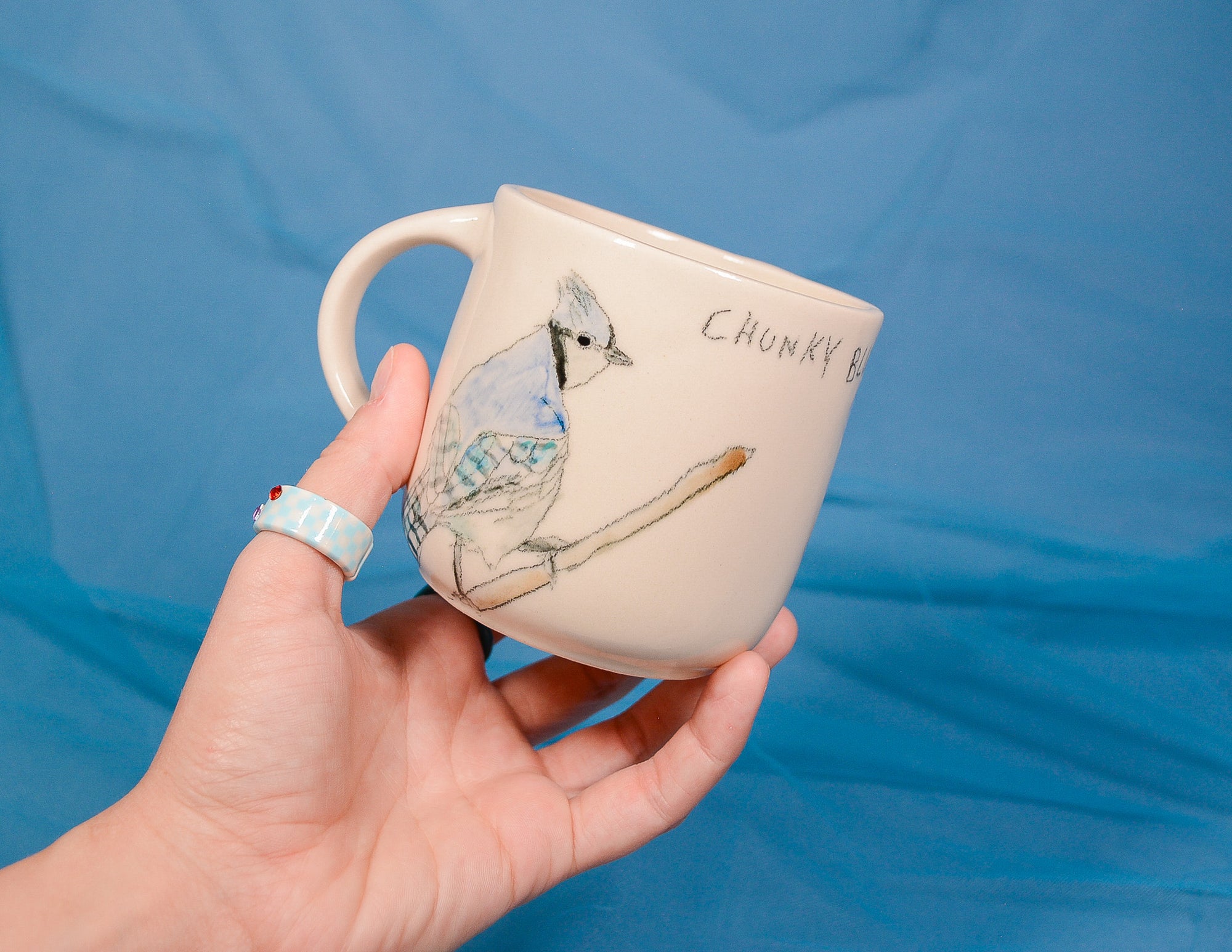 Chunky Bluejay Mug