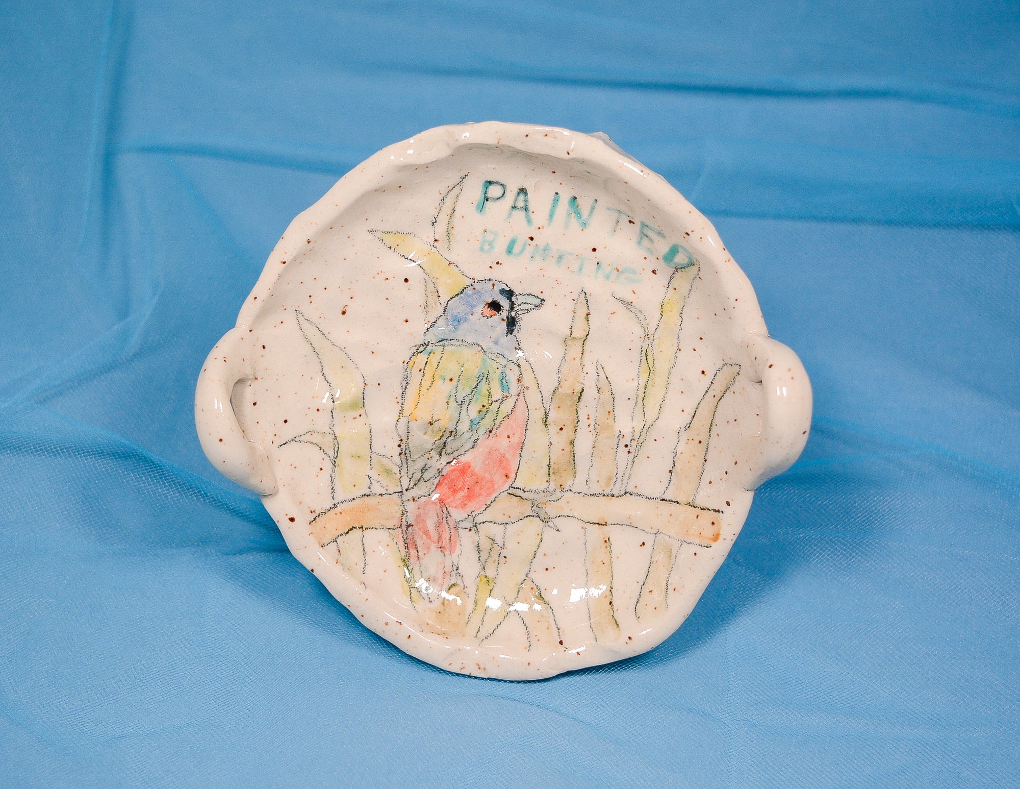 Painted Bunting Pinched Plate