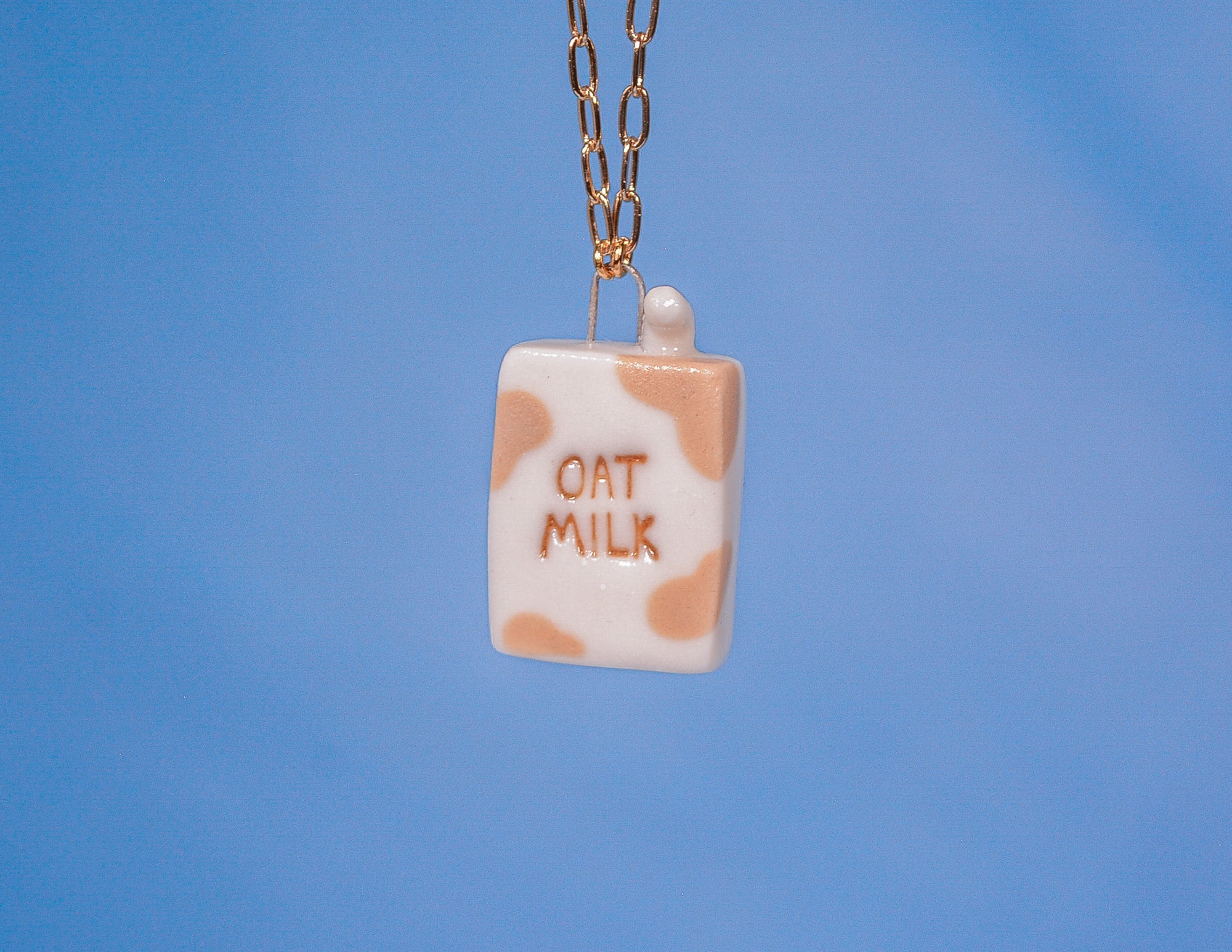 Oat Milk Box Necklace