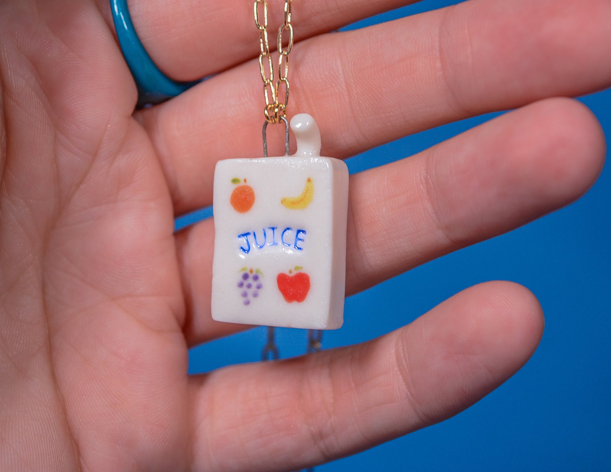Juice Box Necklace