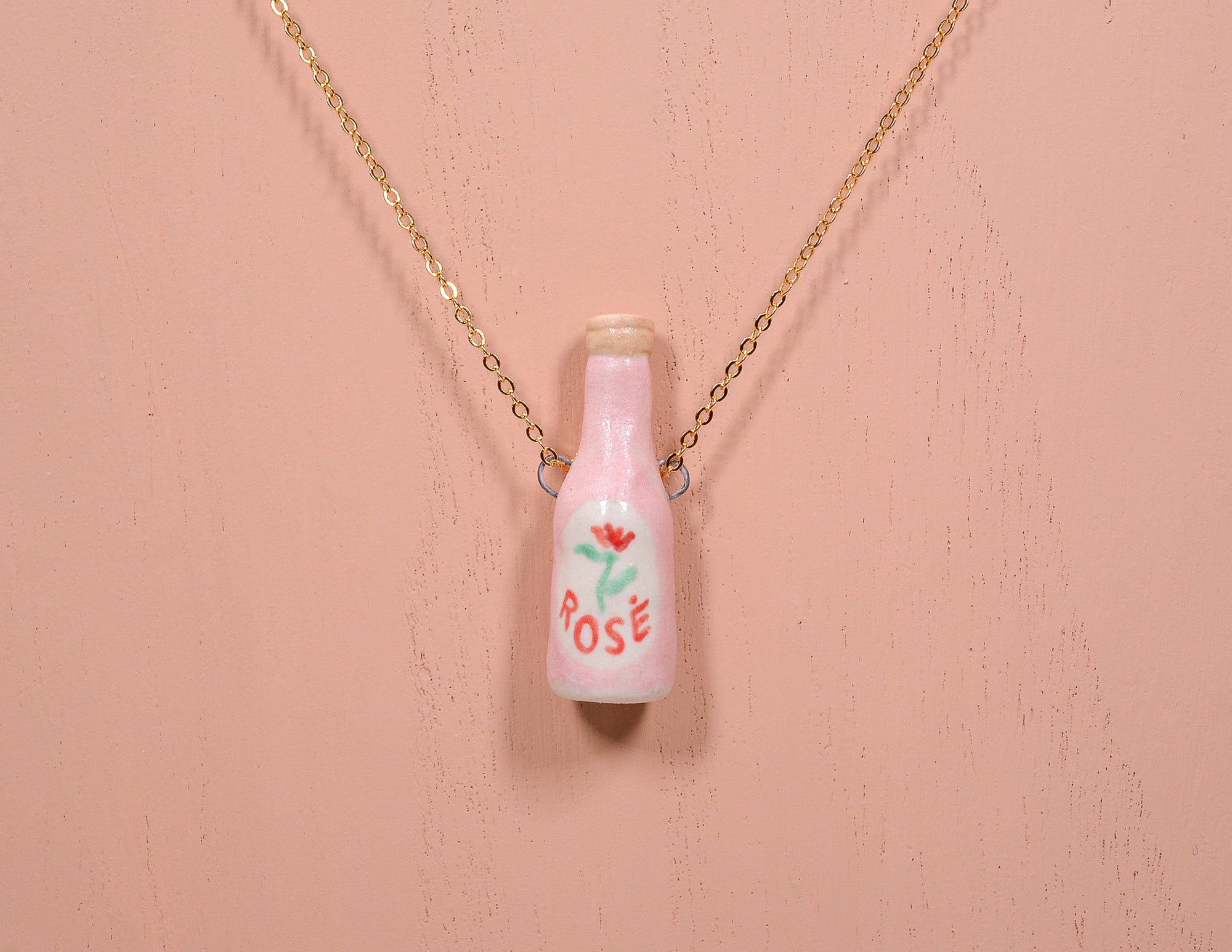 Rose Bottle Necklace