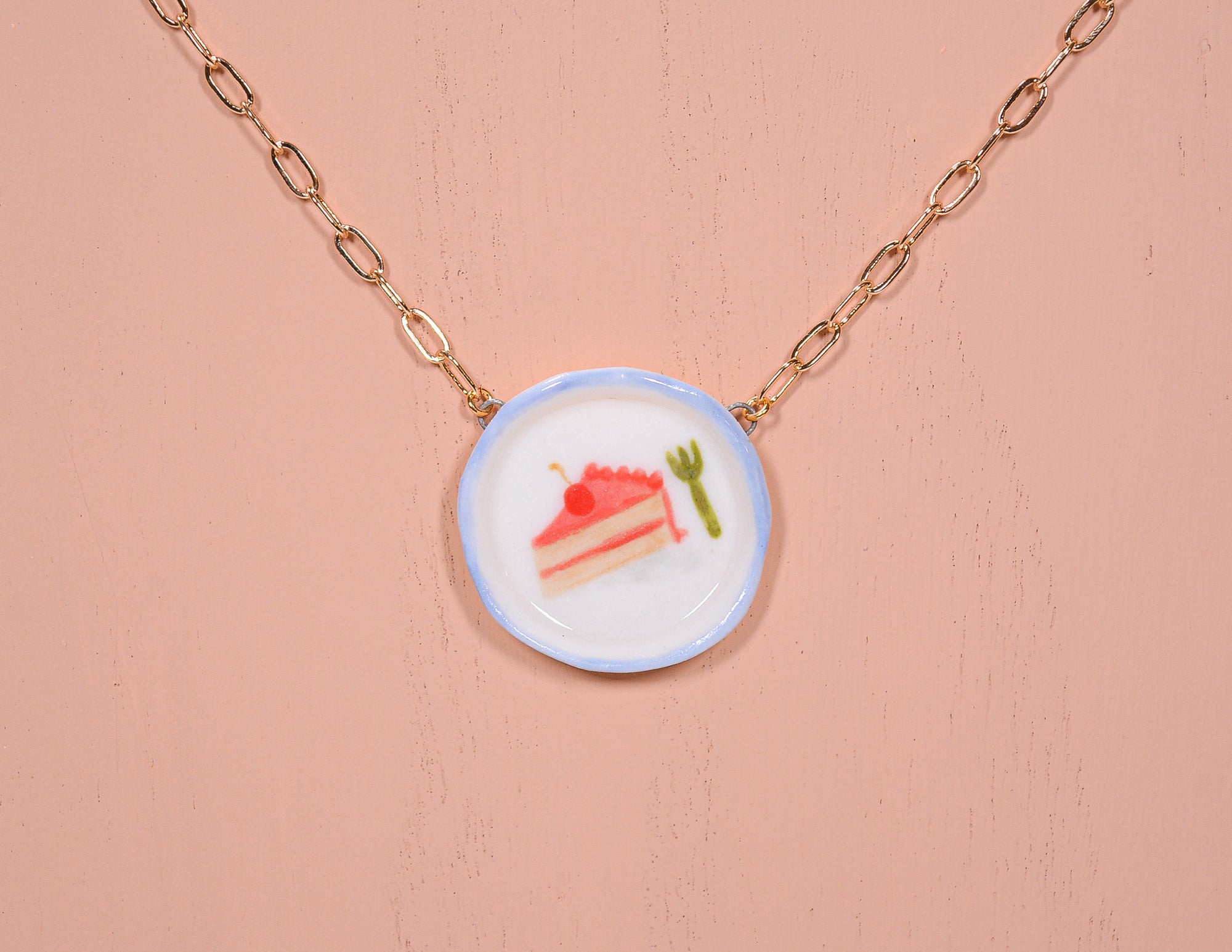 Cake Plate Necklace