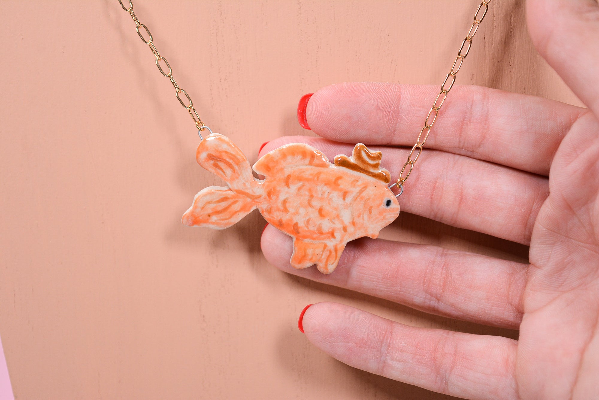 Cowboy Goldfish Necklace