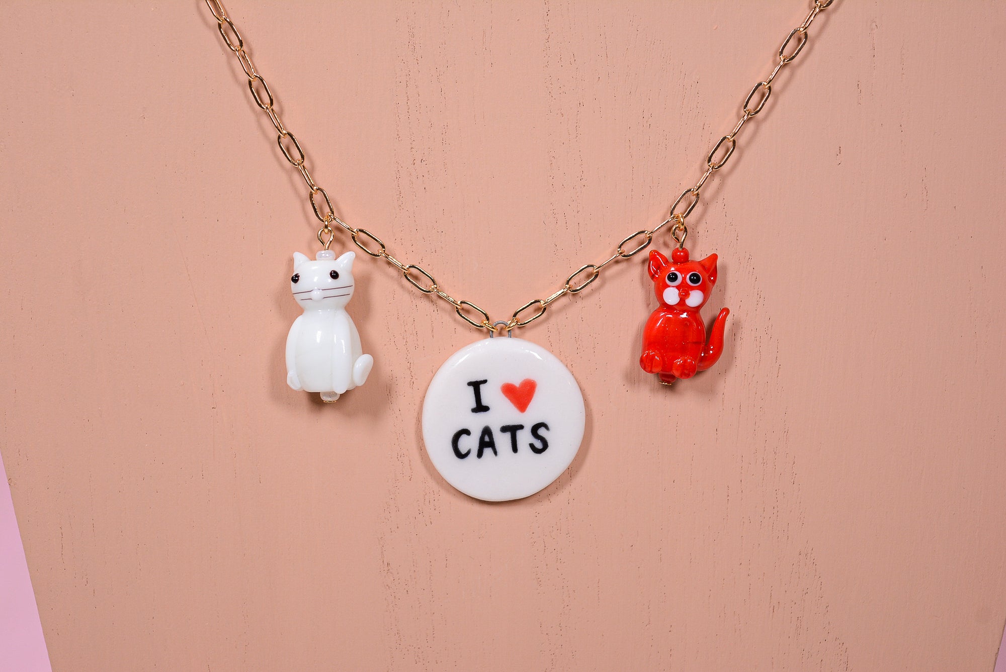 I <3 Cats Necklace