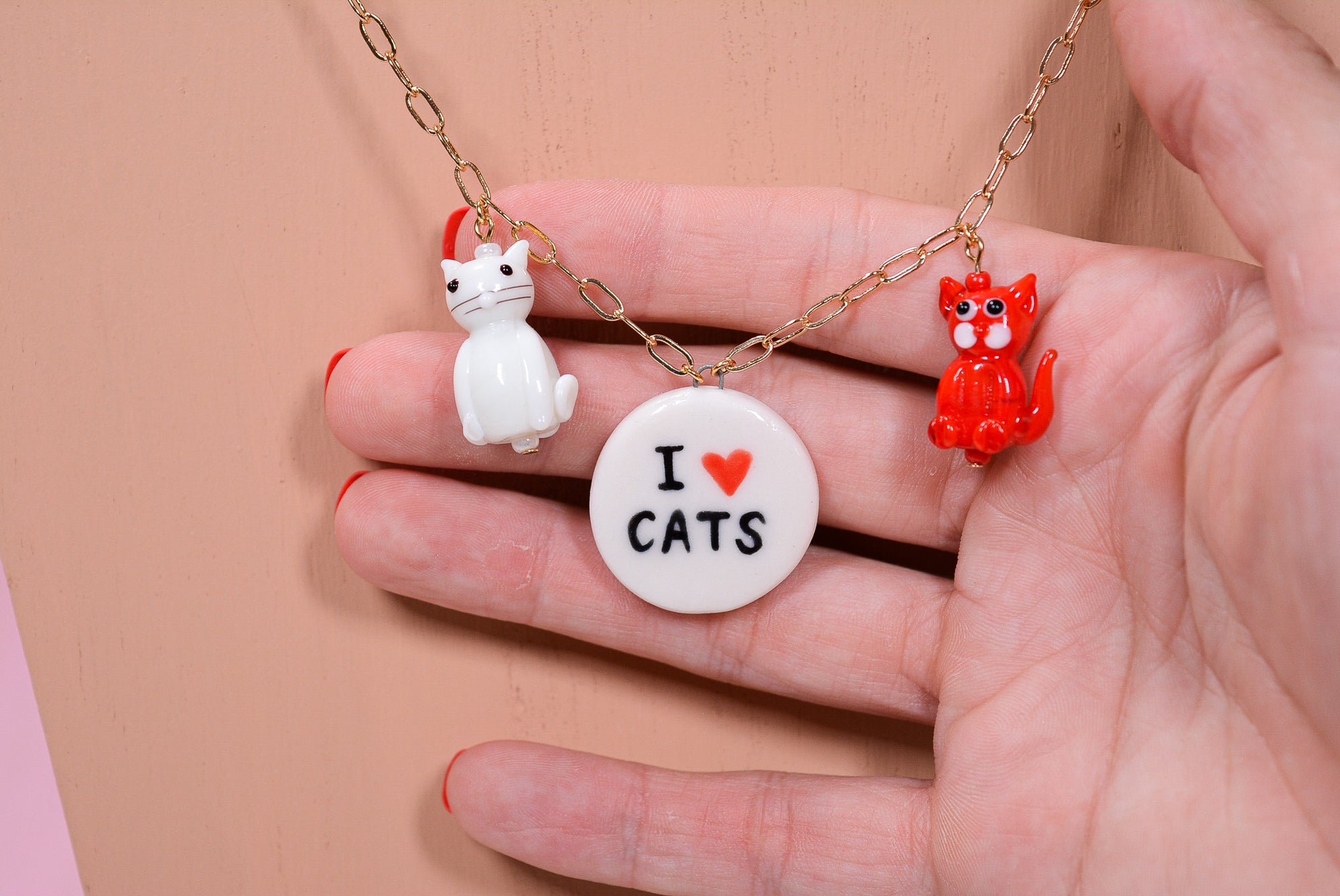 I <3 Cats Necklace