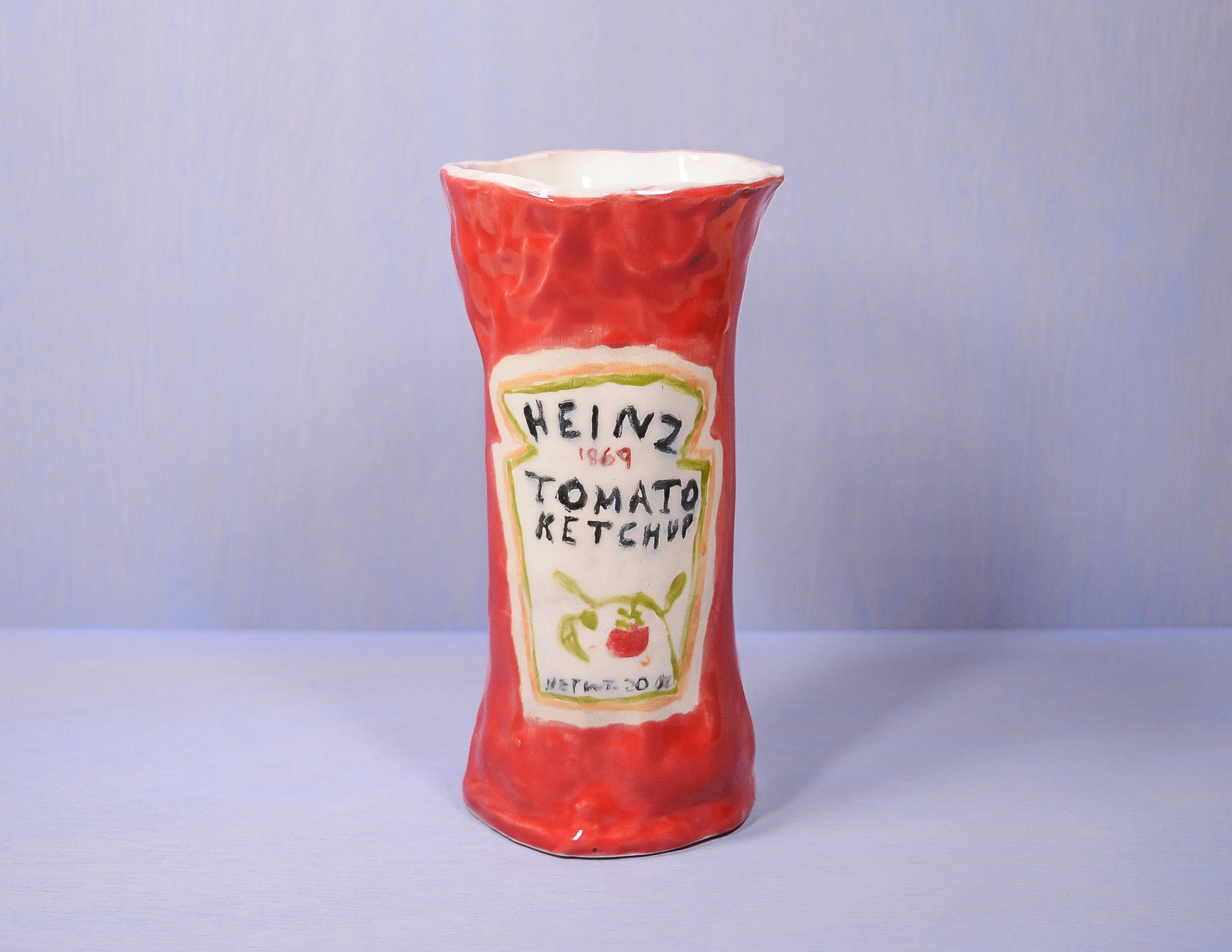 Ketchup Hand Built Vase