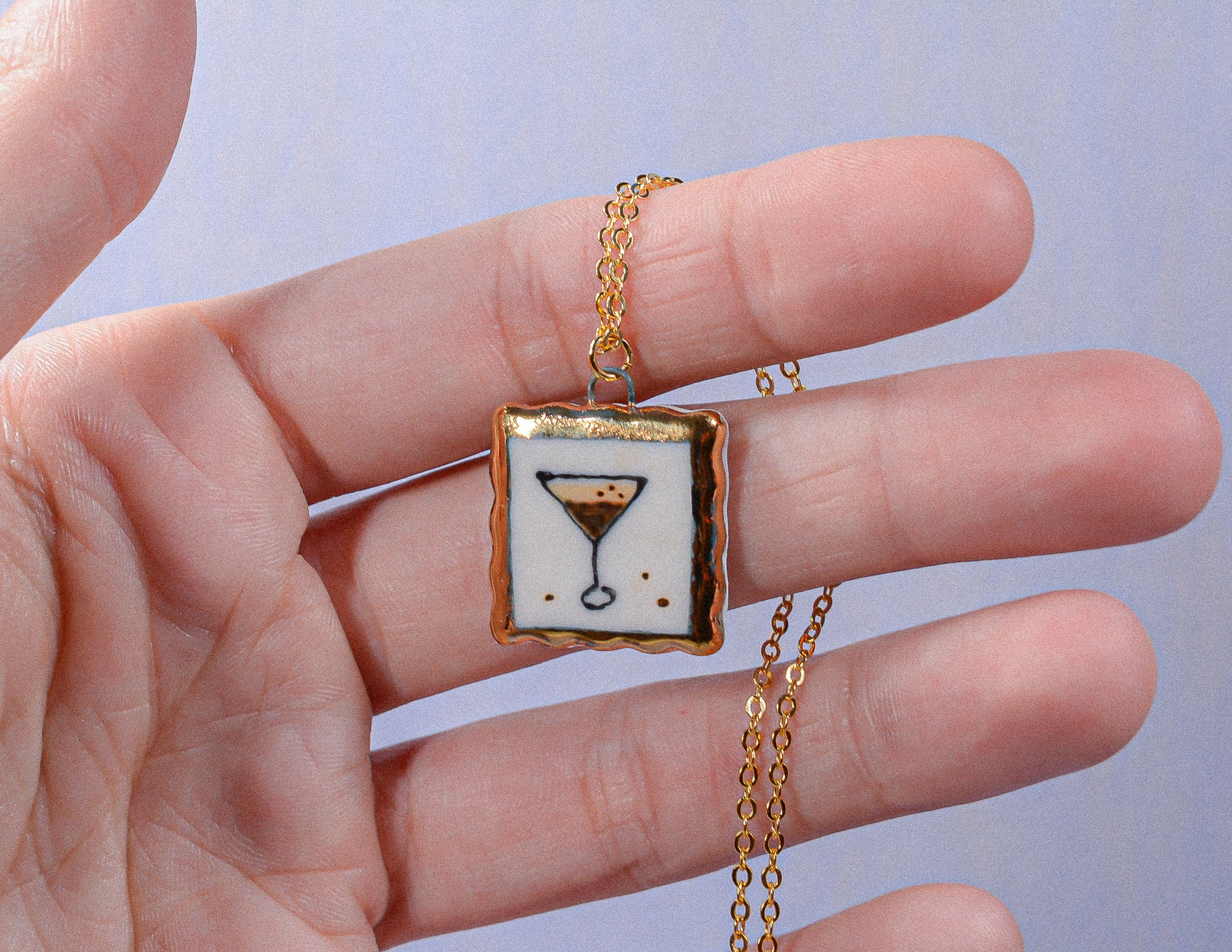 Espresso Martini Portrait Necklace