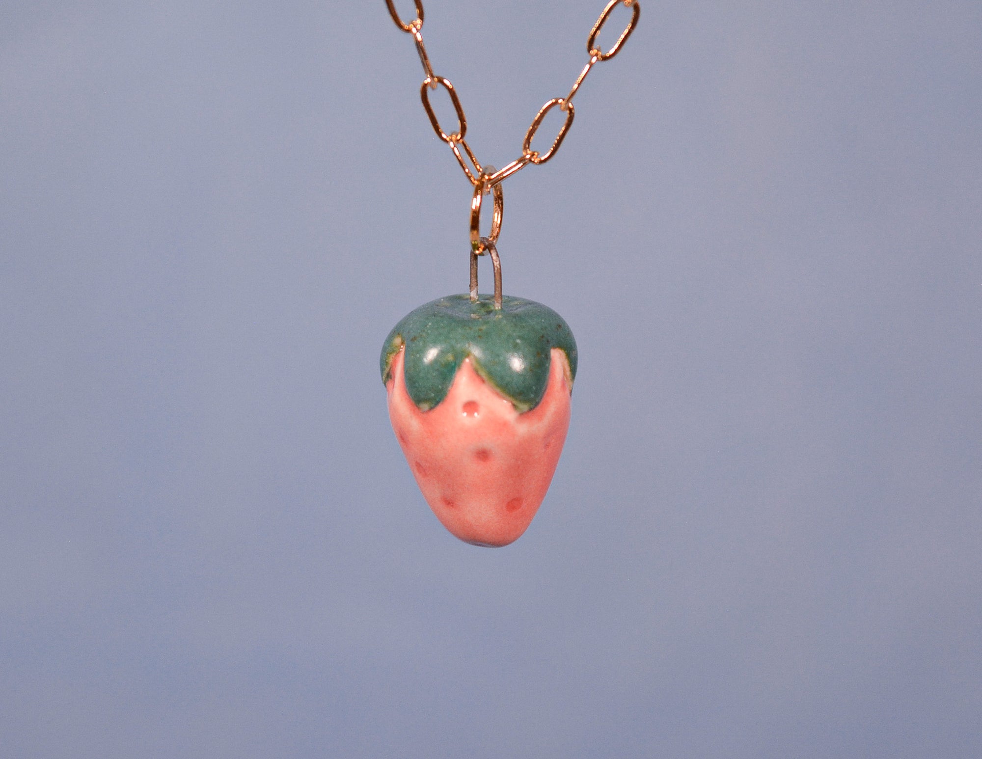 Pink Strawberry Necklace
