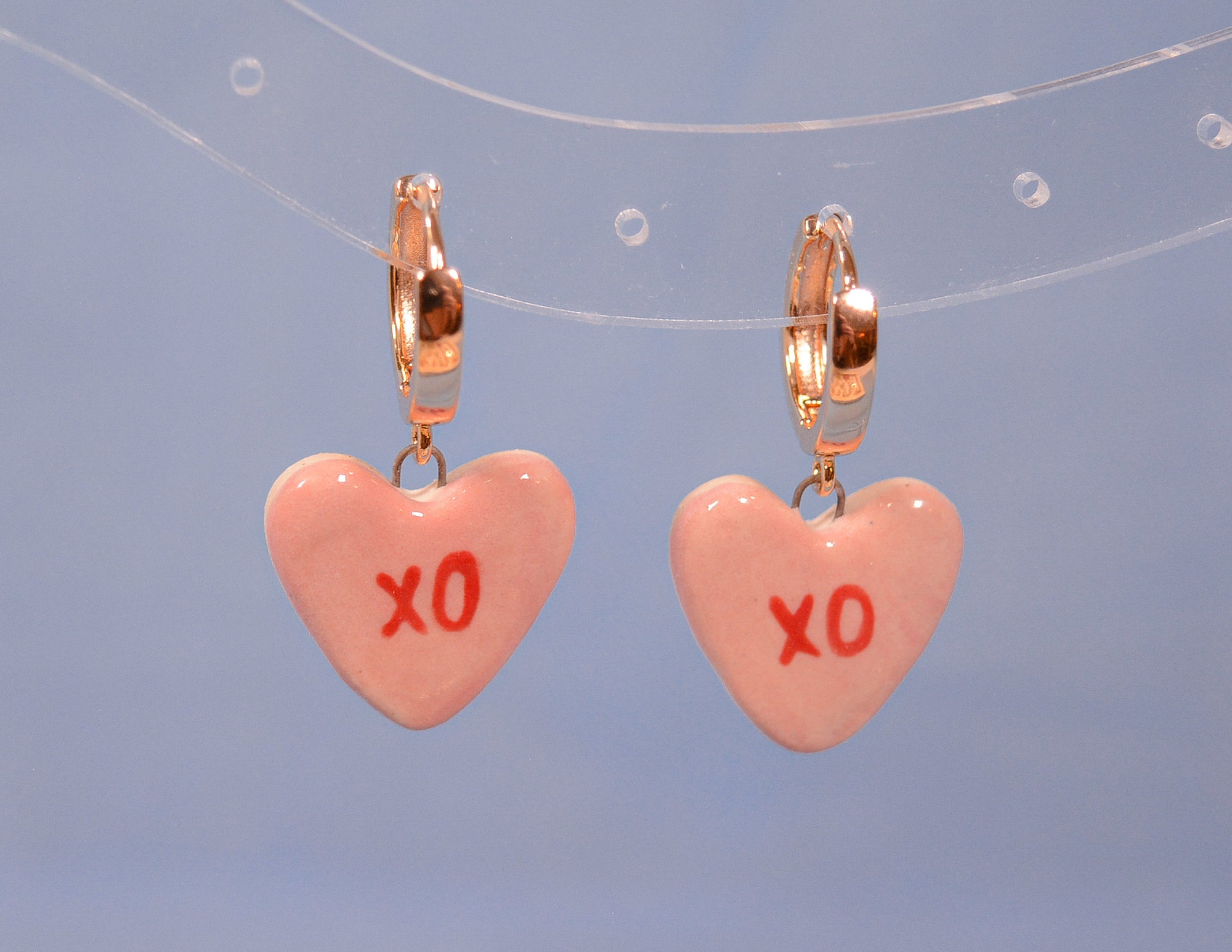 Candy Heart XO Earrings