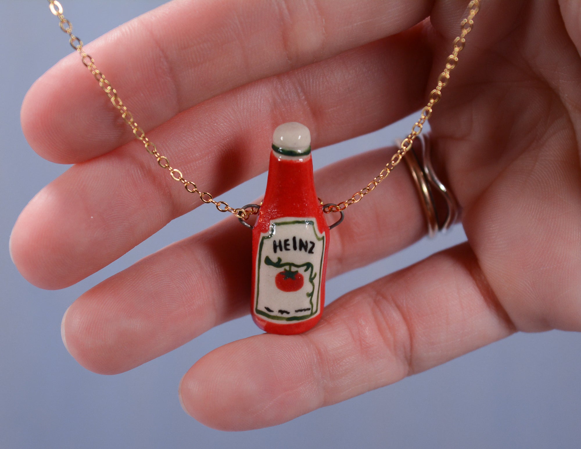 Heinz Ketchup Necklace