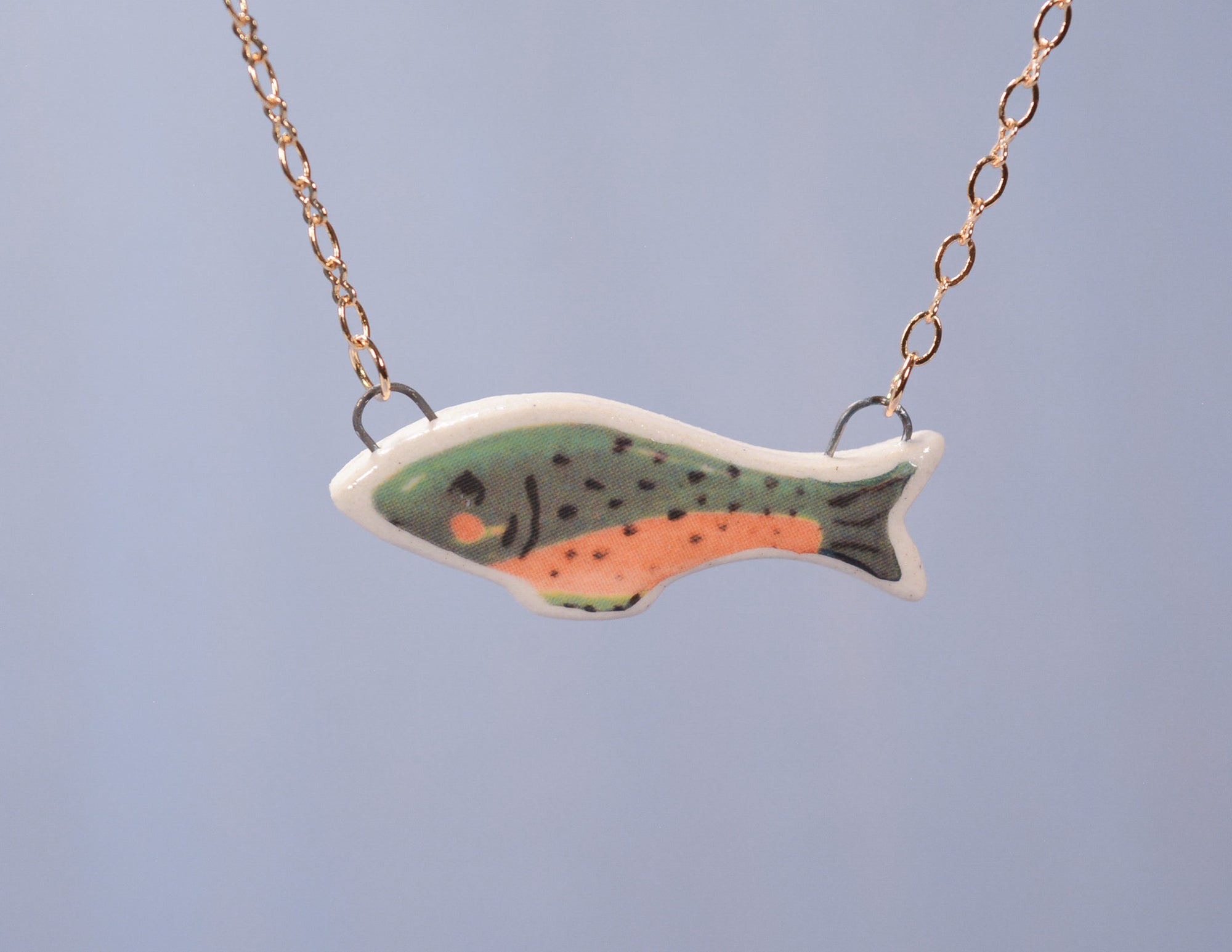 Rainbow Trout Necklace