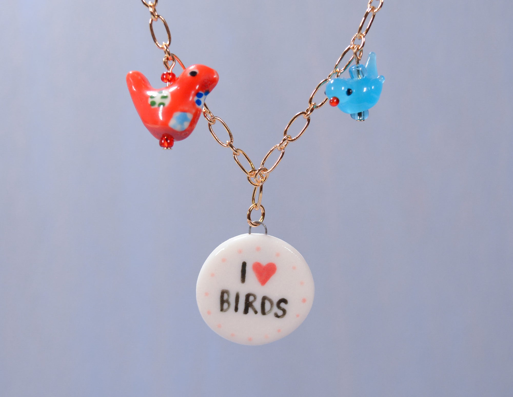 I <3 Birds Necklace