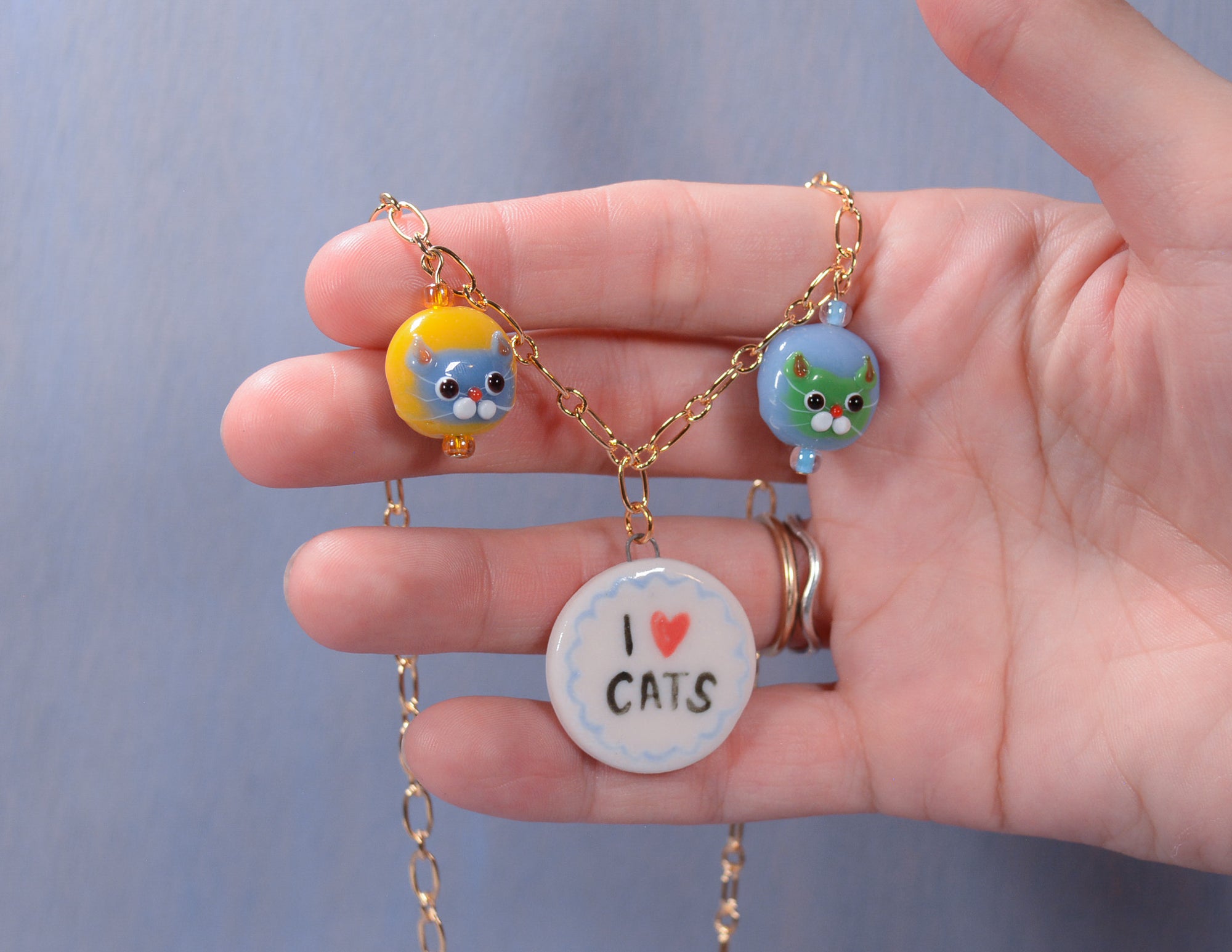 I <3 Cats Necklace #1