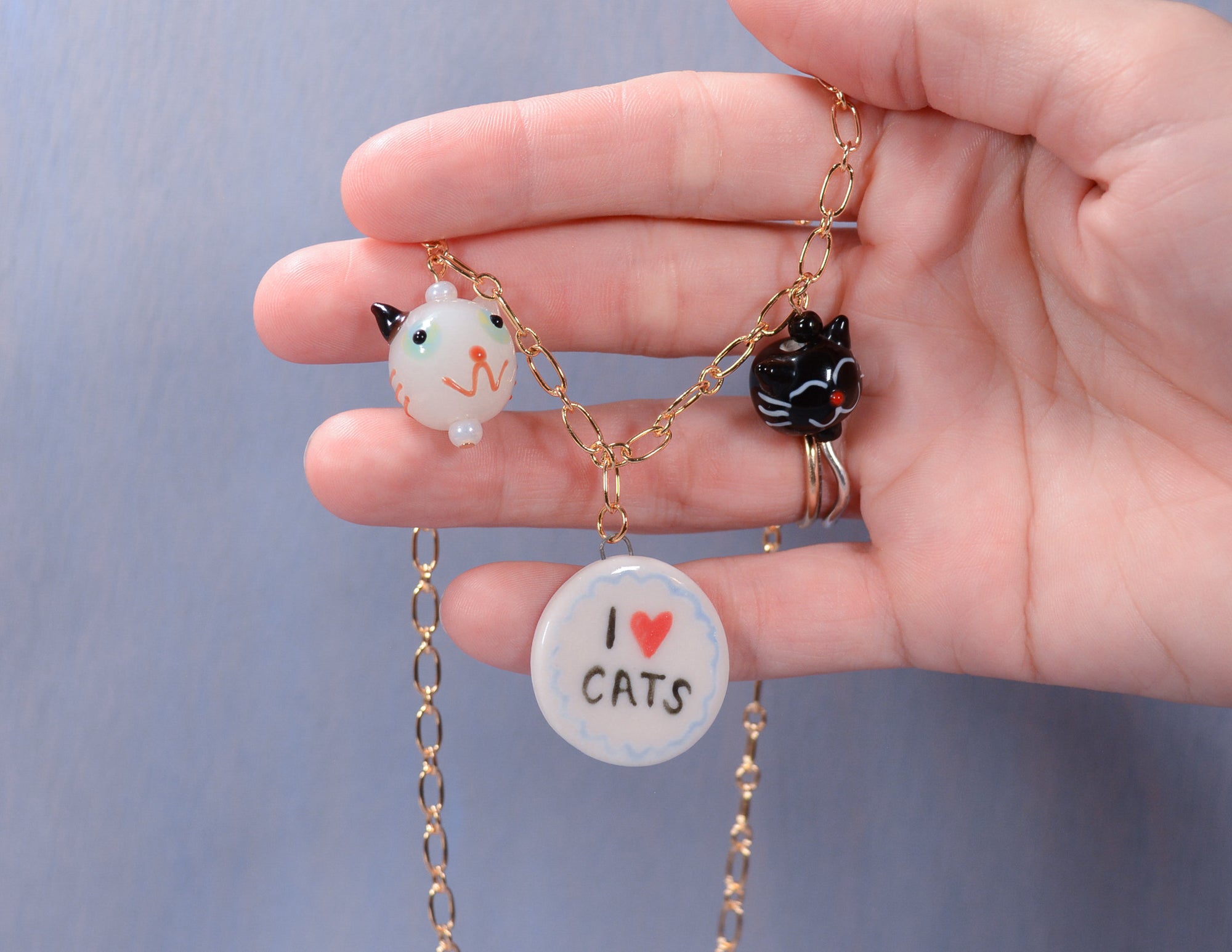I <3 Cats Necklace #2