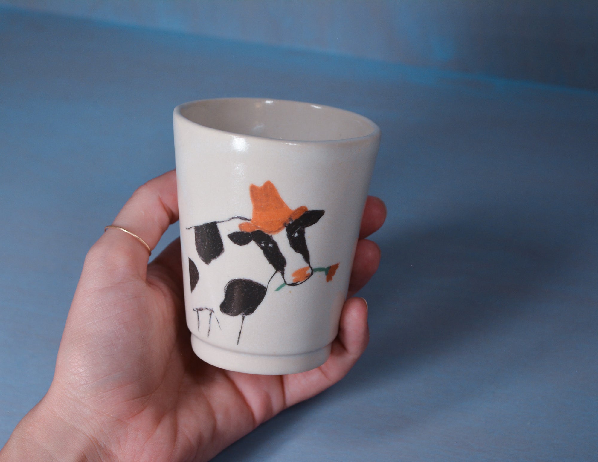 Cow with Tulip  Cup