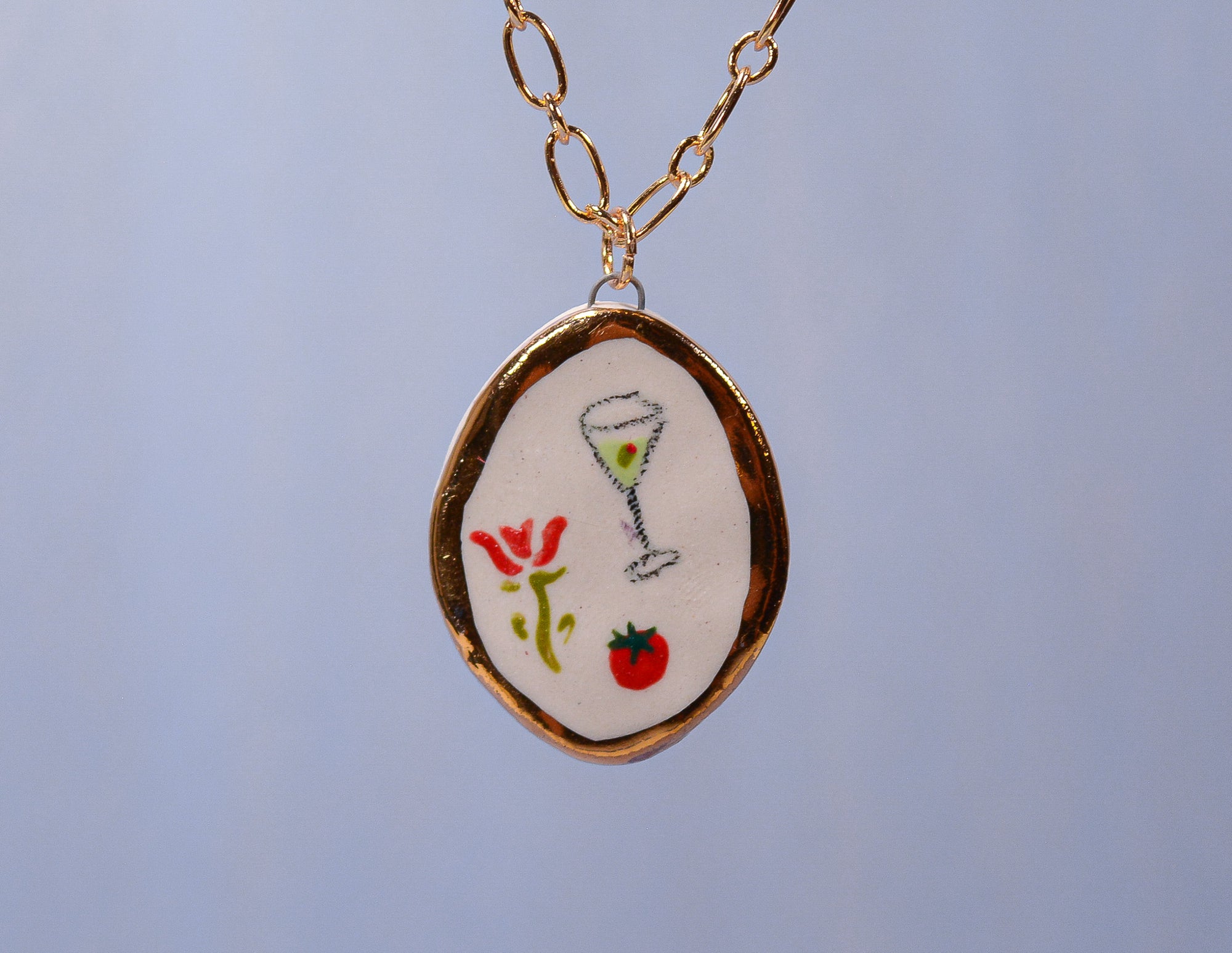 Tomato Still Life Necklace