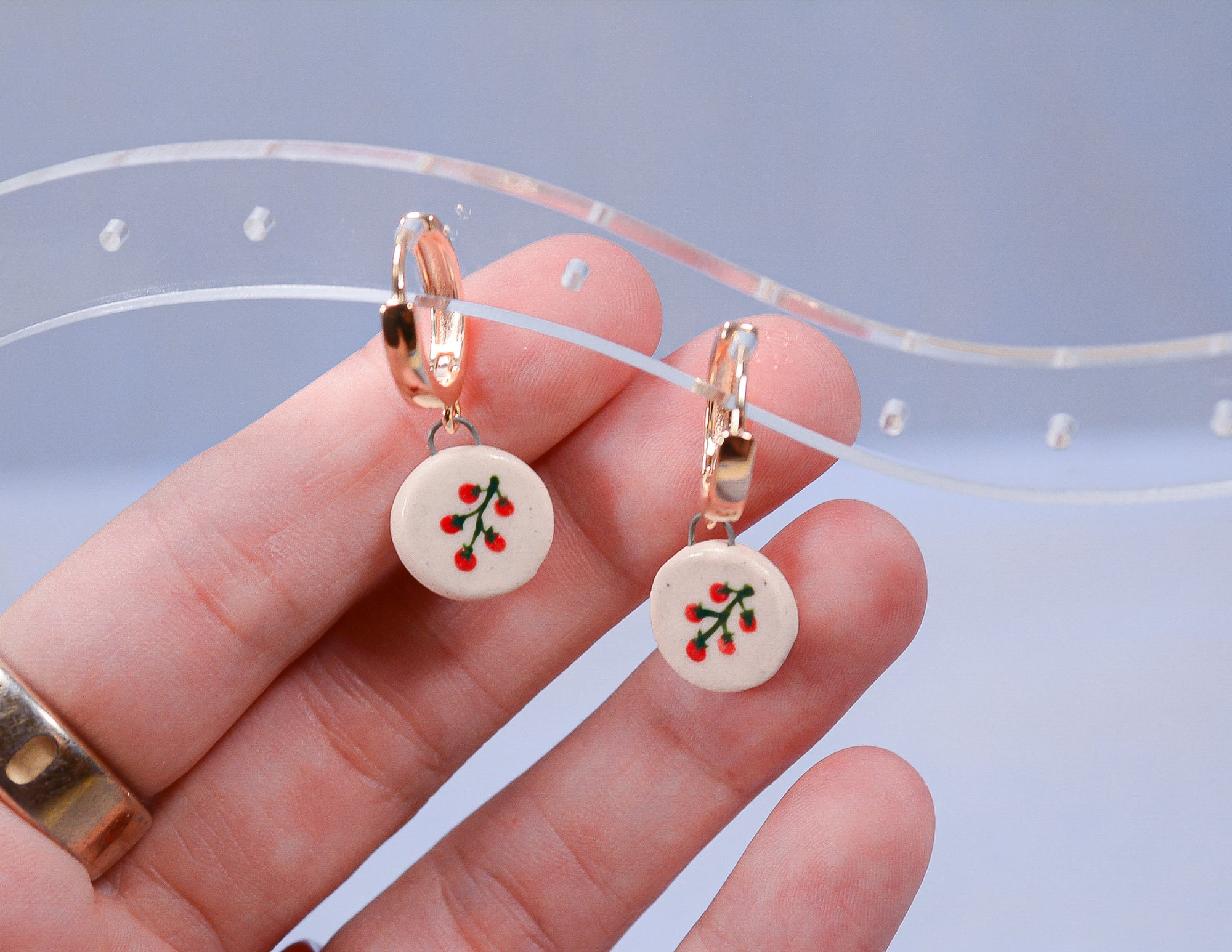 Tomato Vine Earrings