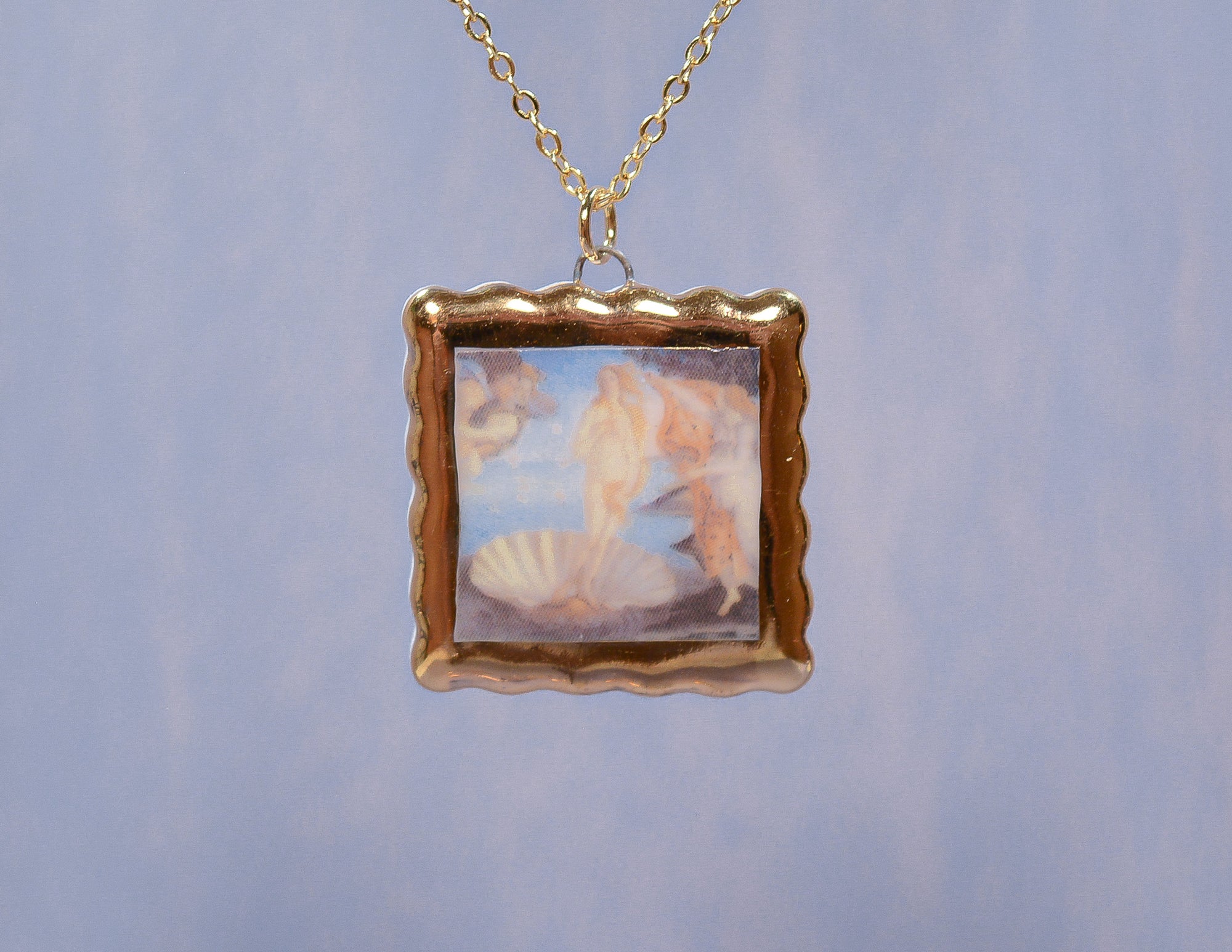 The Birth of Venus Painting Necklace