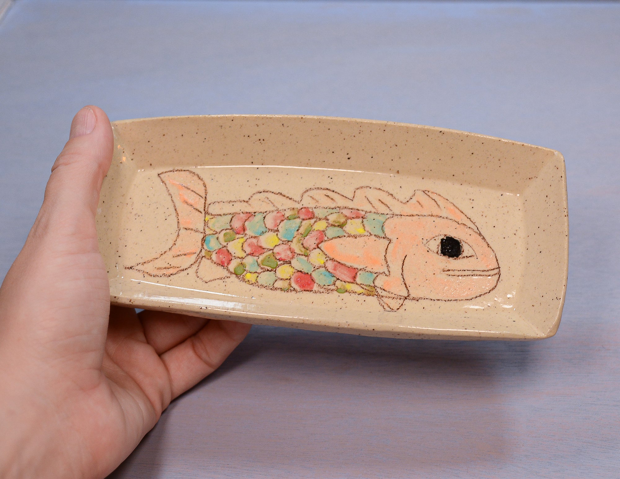 Orange Fish Tray