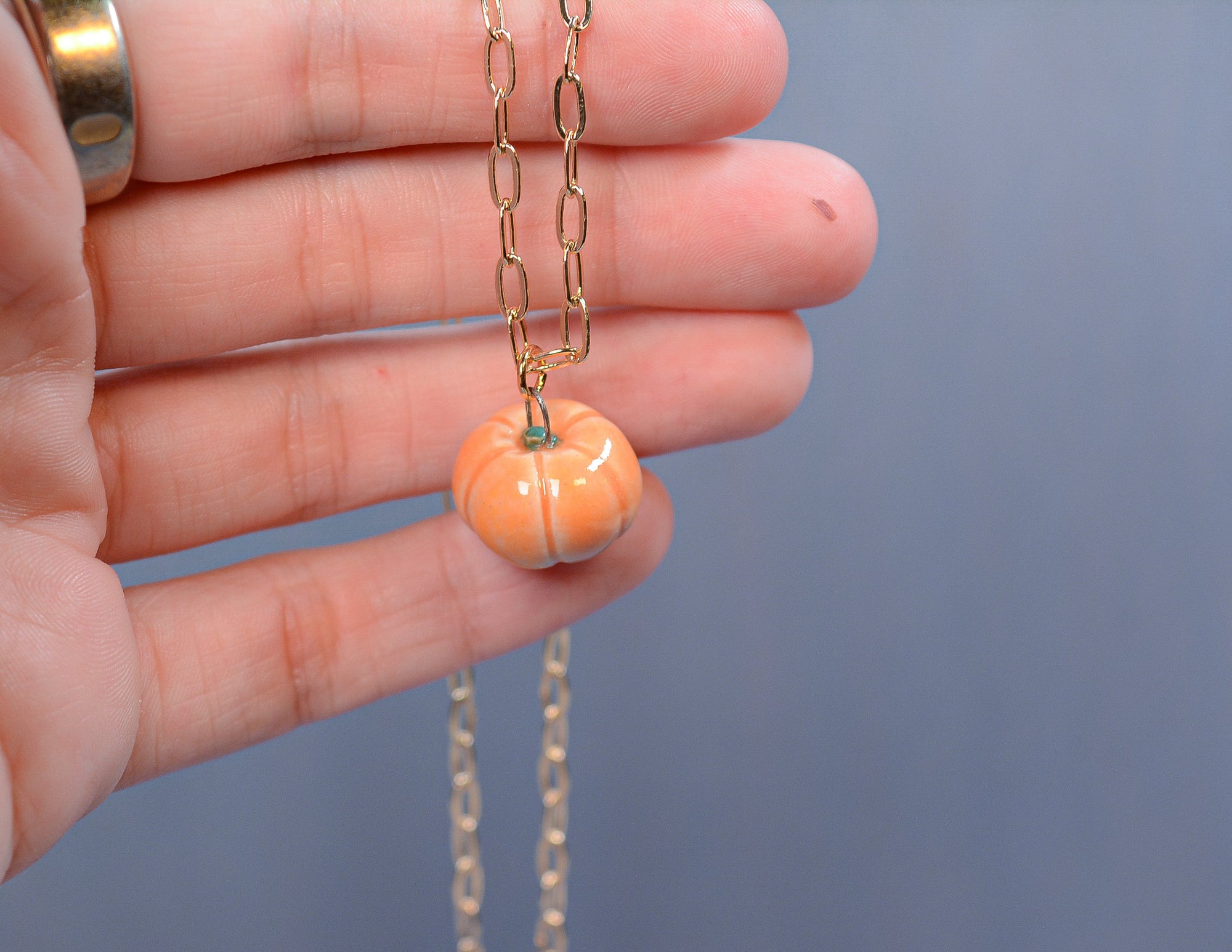 Fall Pumpkin Necklace