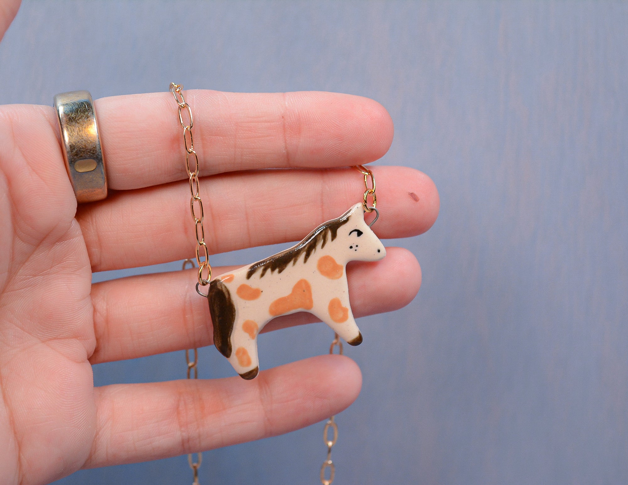 Painted Horse Necklace