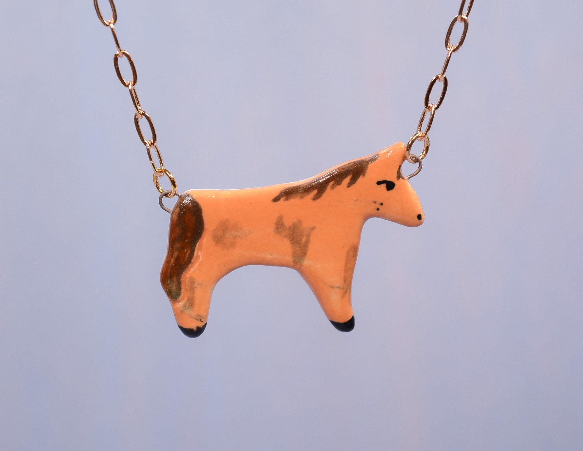 Chesnut Horse Necklace