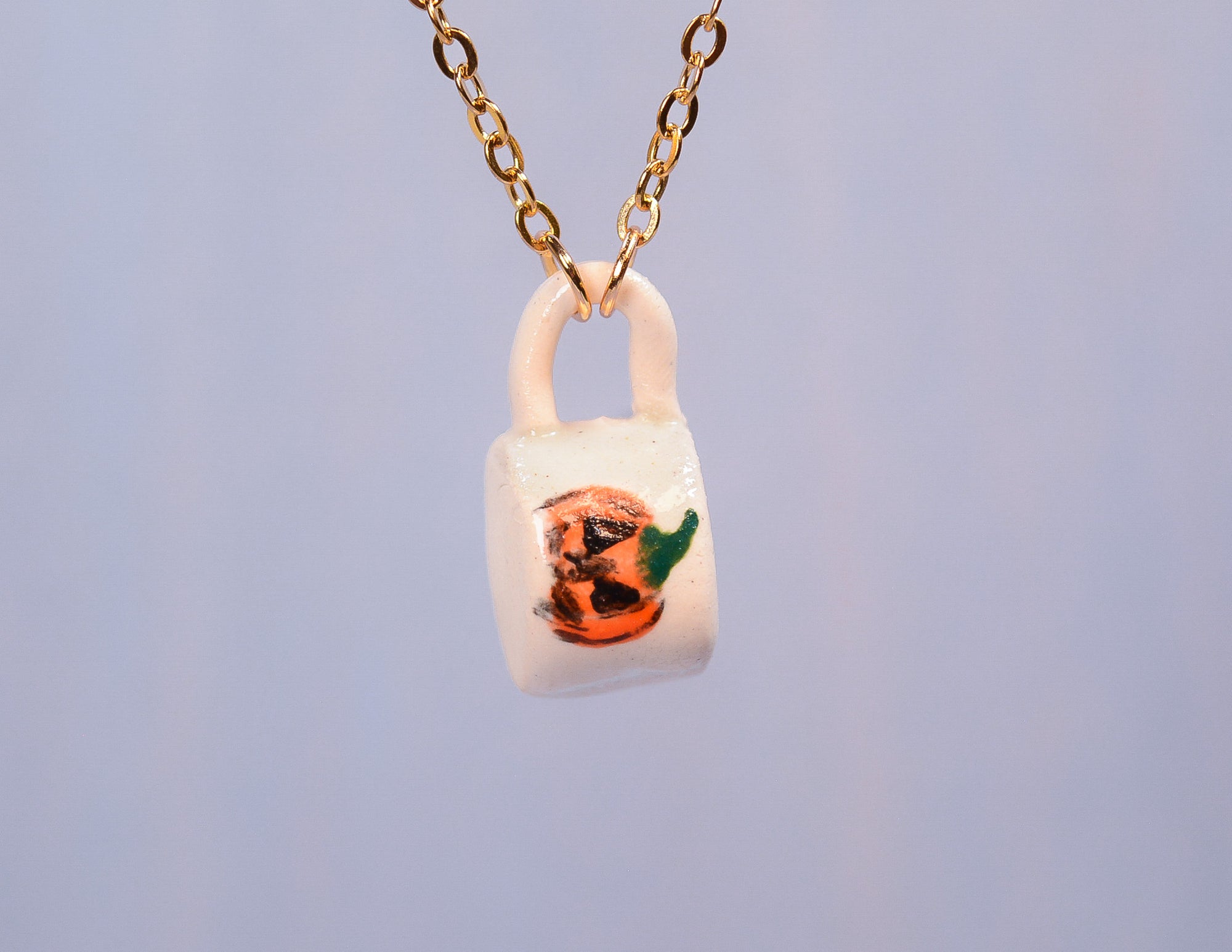 Pumpkin Mug Necklace