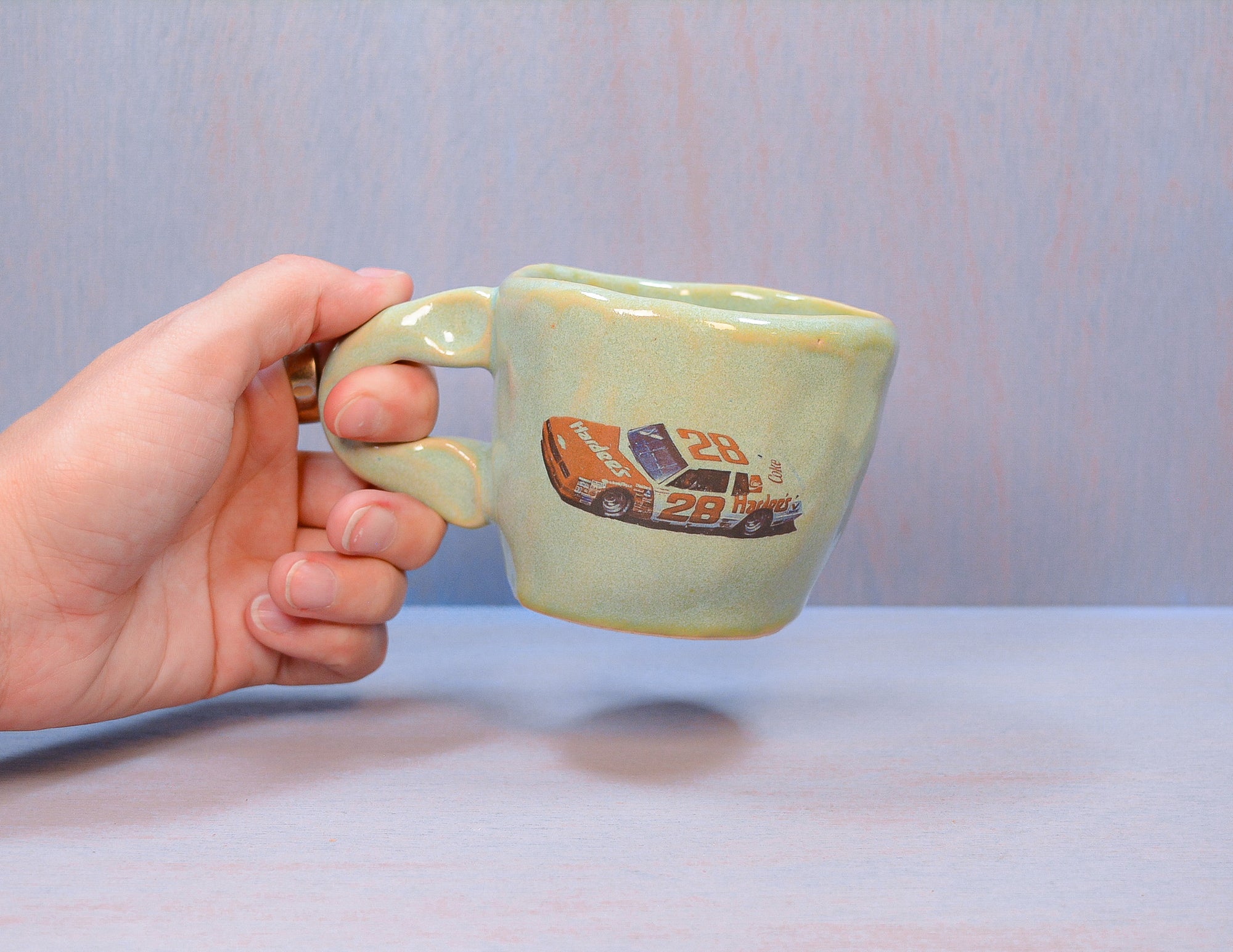 Nascar Hand Built Mug