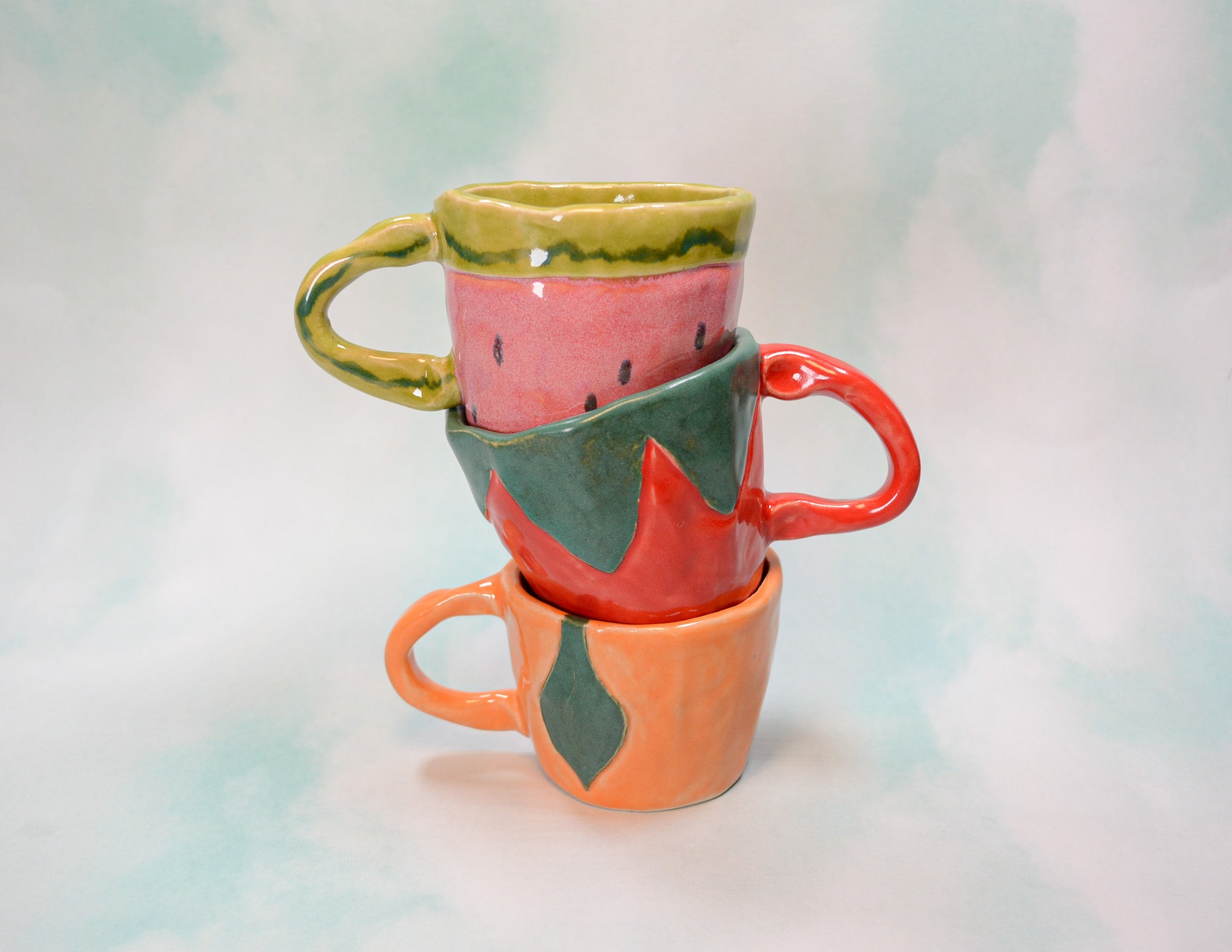 Orange Pinched Cup