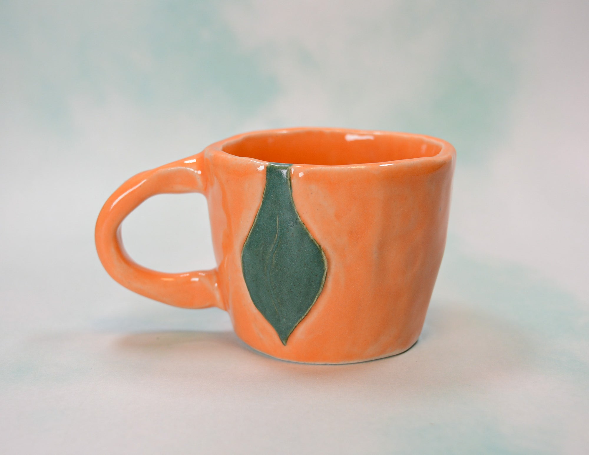 Orange Pinched Cup