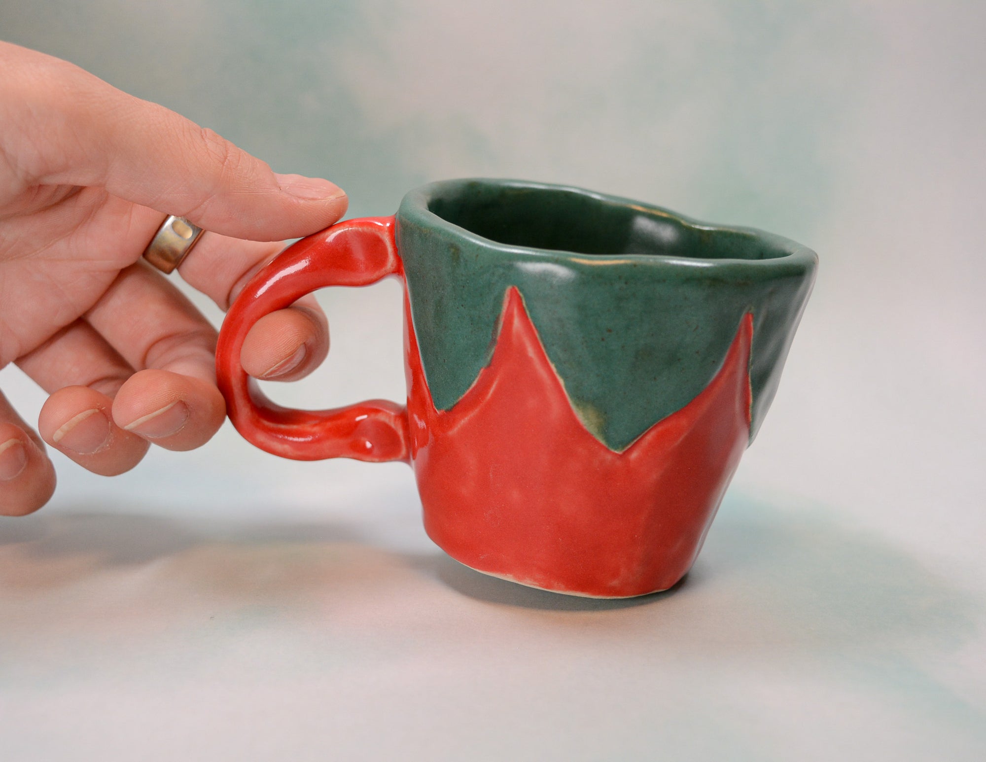 Tomato Pinched Cup