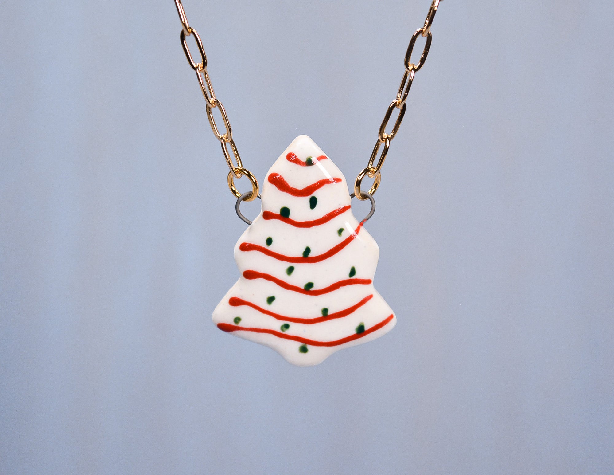 Christmas Cake Necklace