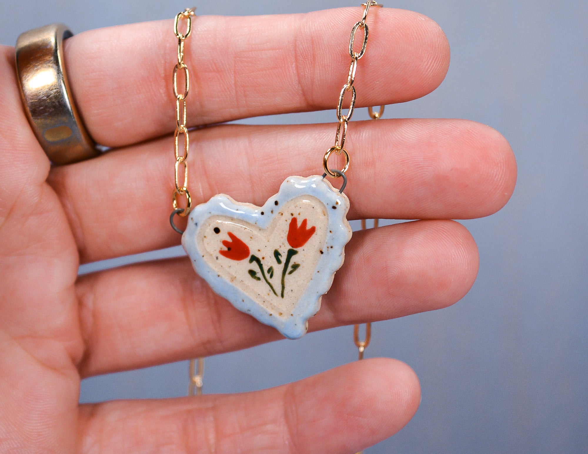 Tulip Doily Necklace