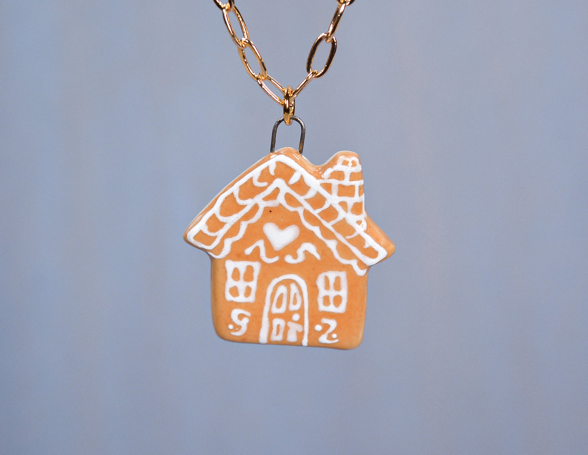 Gingerbread House Necklace