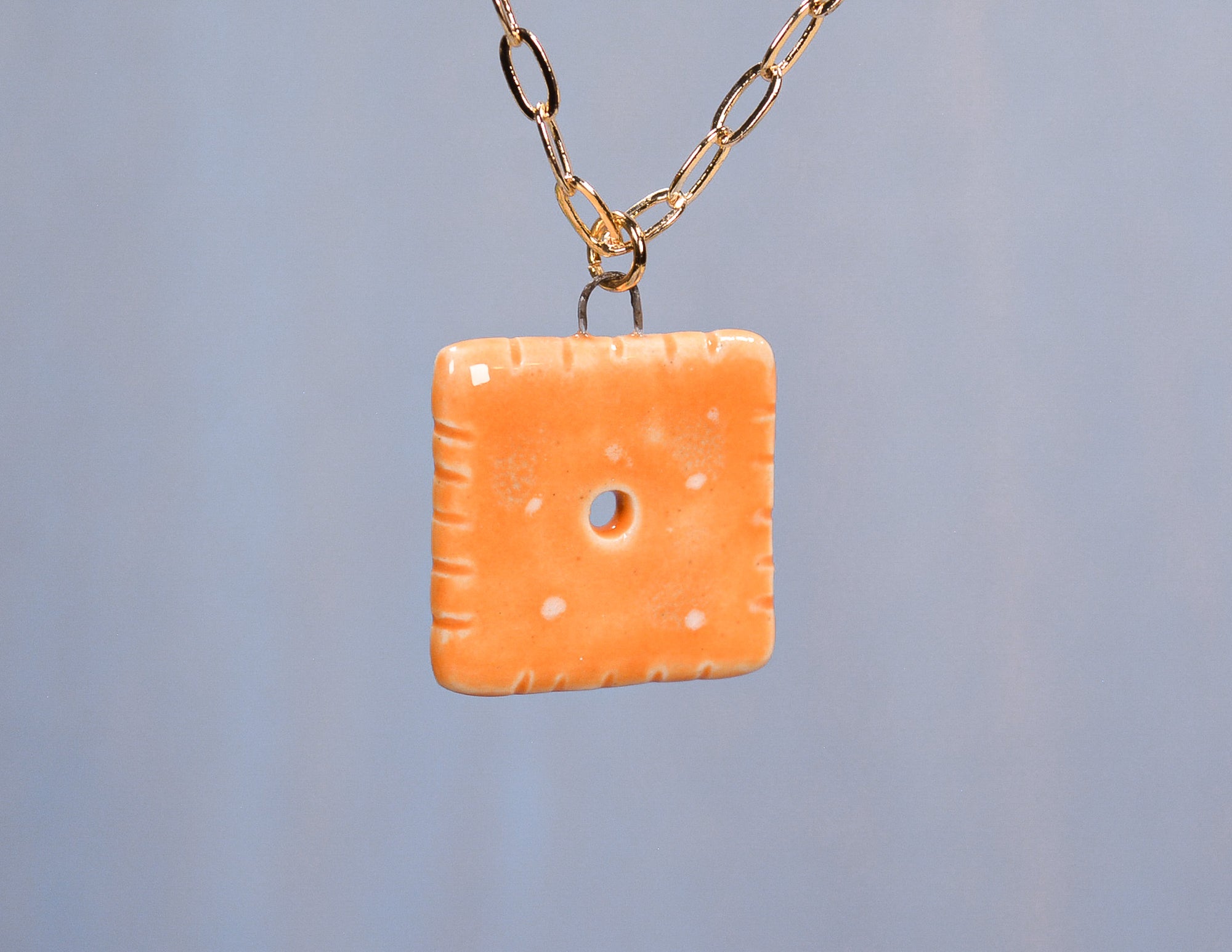 Cheese Cracker Necklace