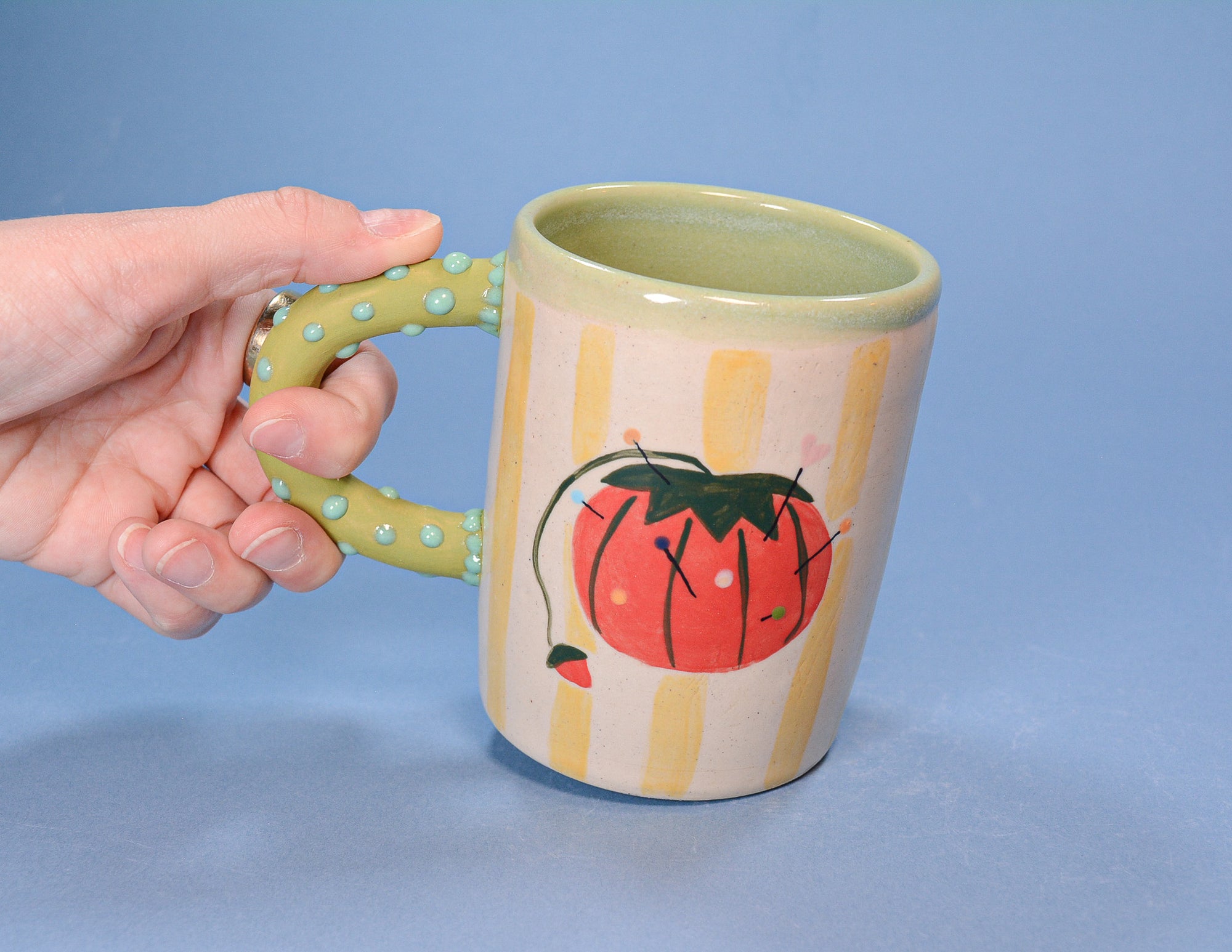 Tomato Pin Cushion Mug