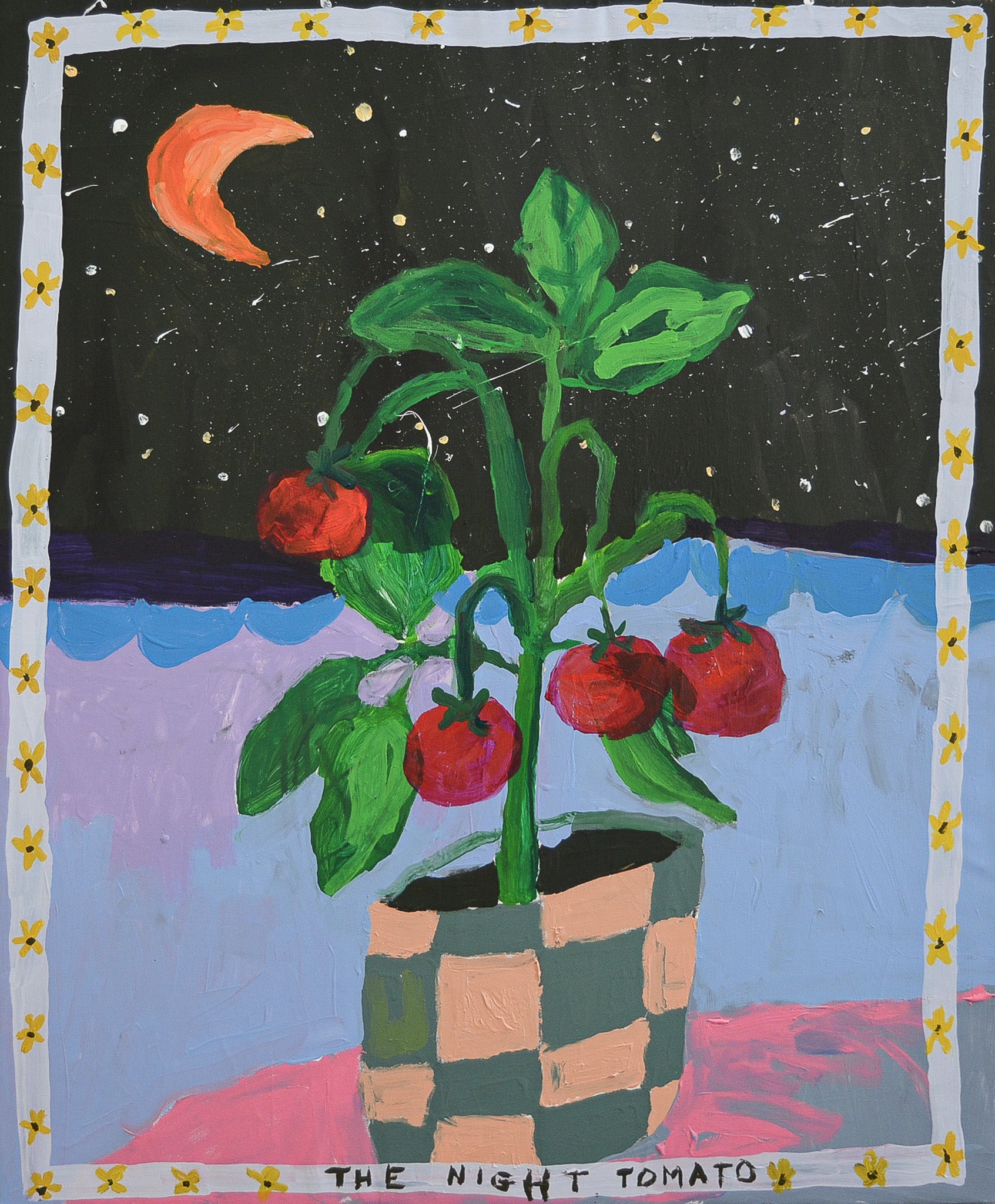 "The Night Tomato" - Painting on Canvas 2025