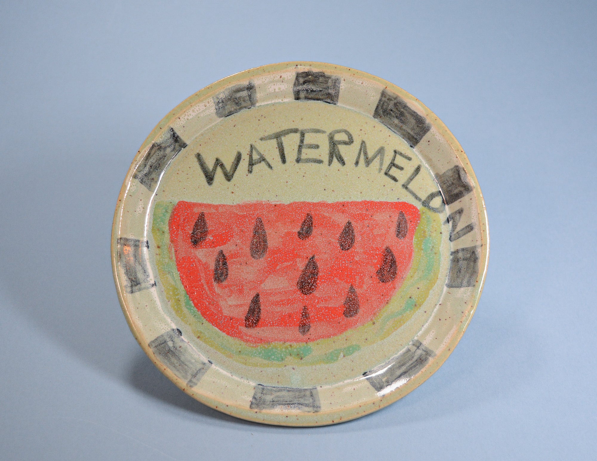 Majolica Watermelon Plate