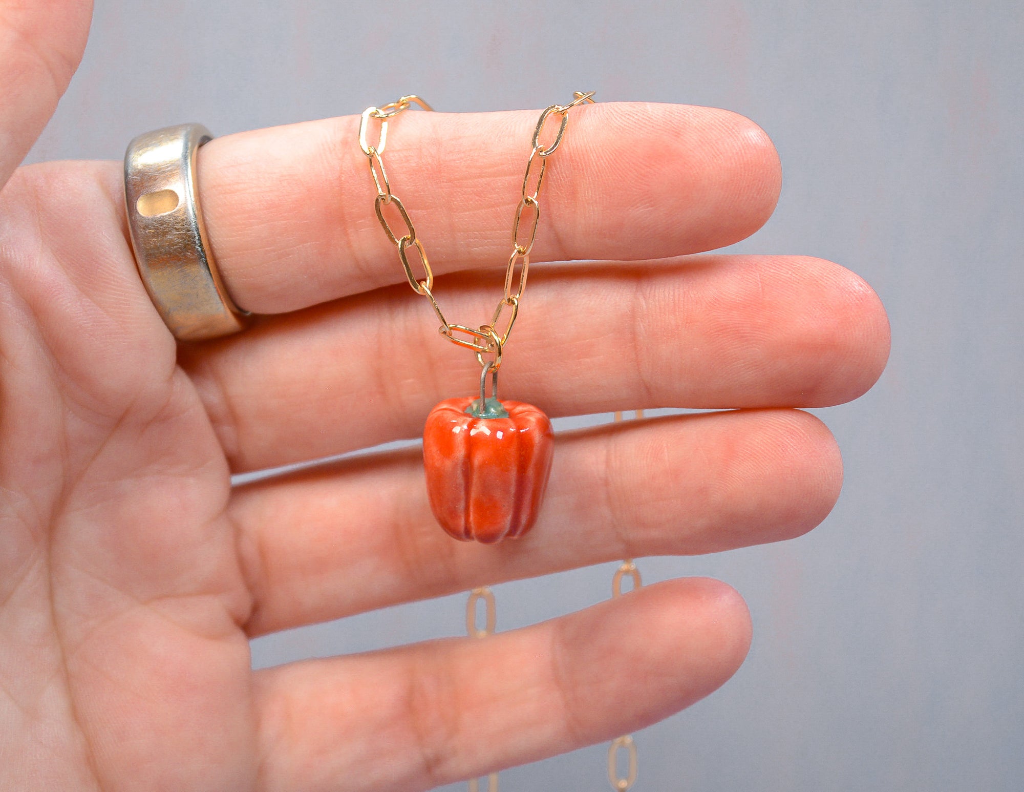 Red Bell Pepper Necklace