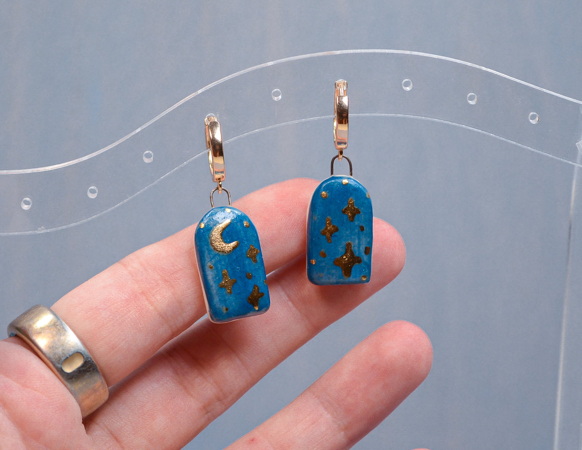 Moon and Stars Earrings