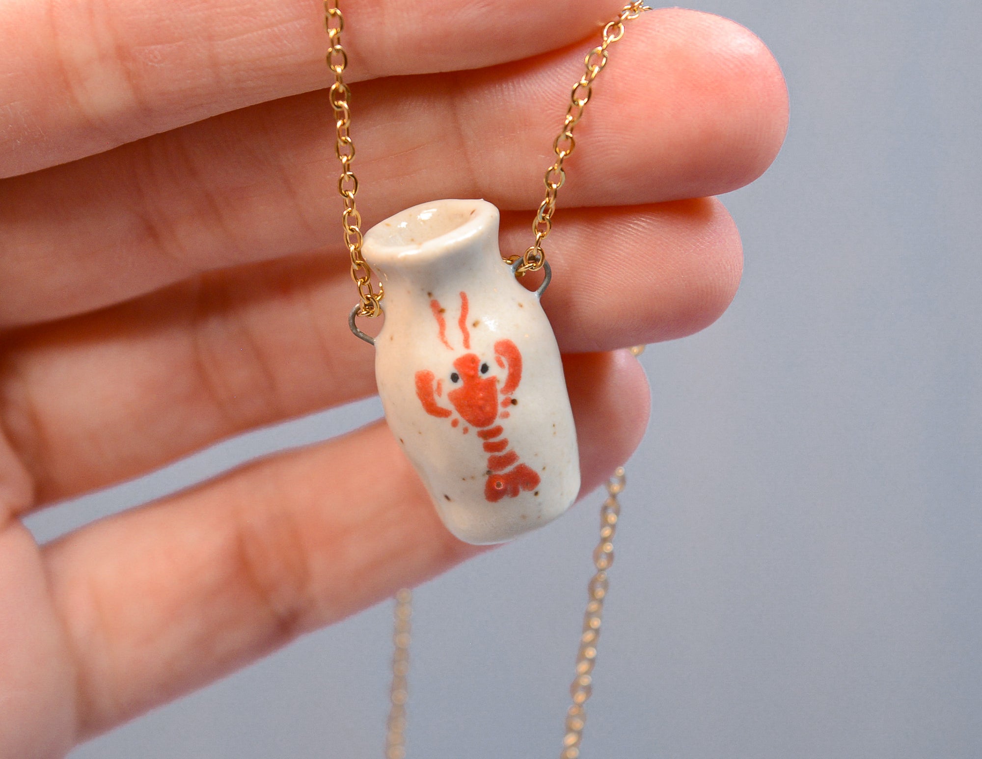 Lobster Vase Necklace