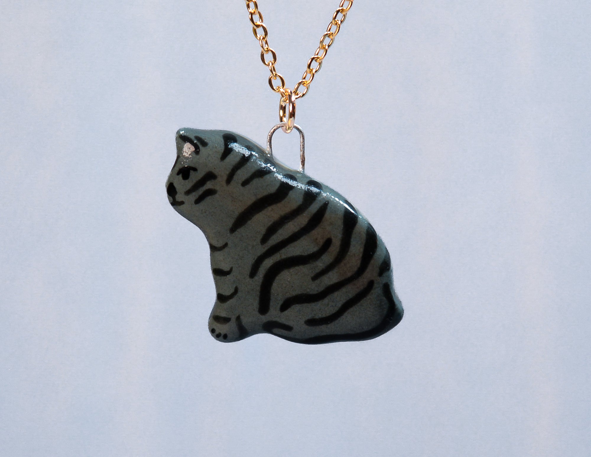 Tabby Cat Necklace