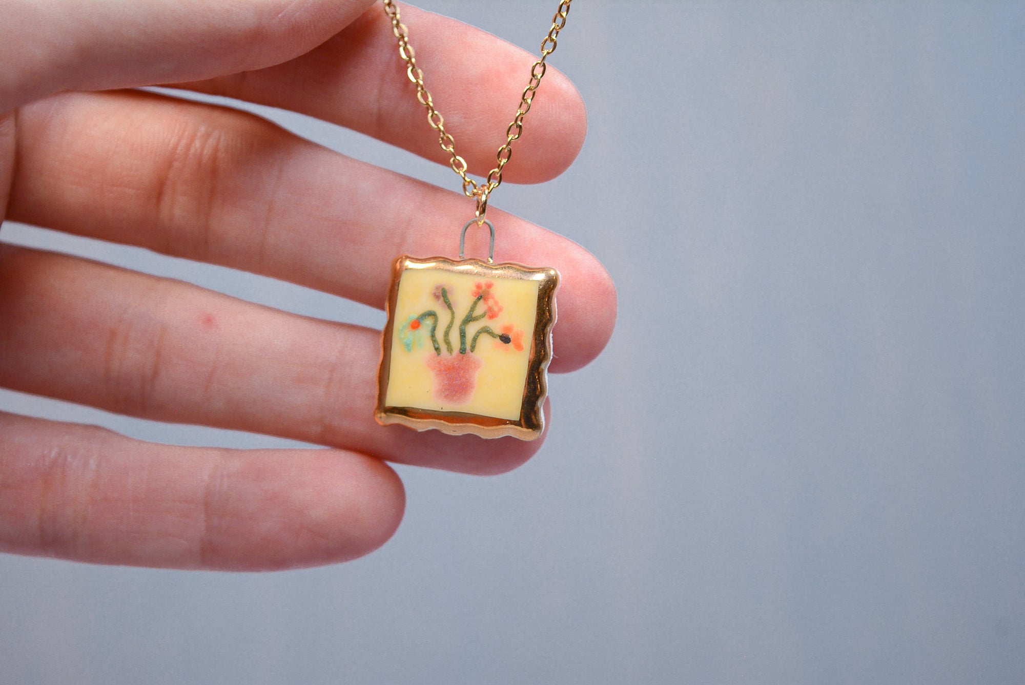 Florist Portrait Necklace